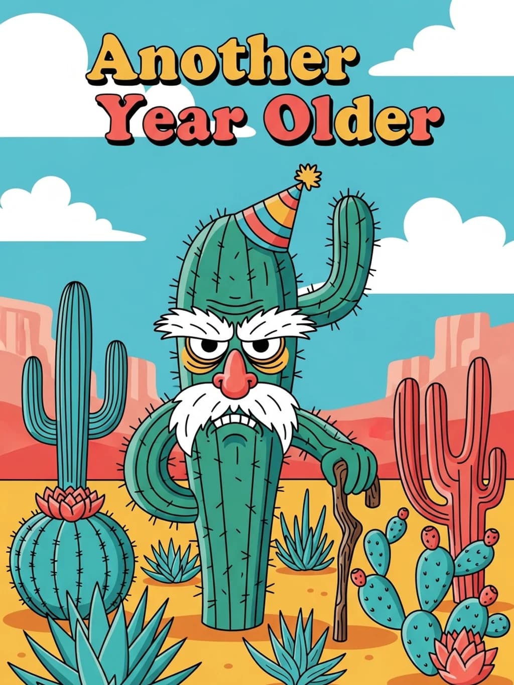 Another Year Older Cactus