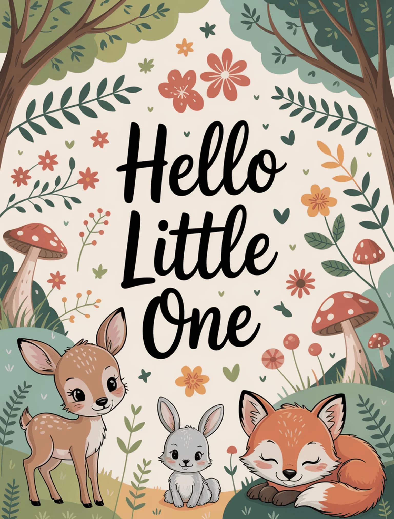 Hello Little One Woodland