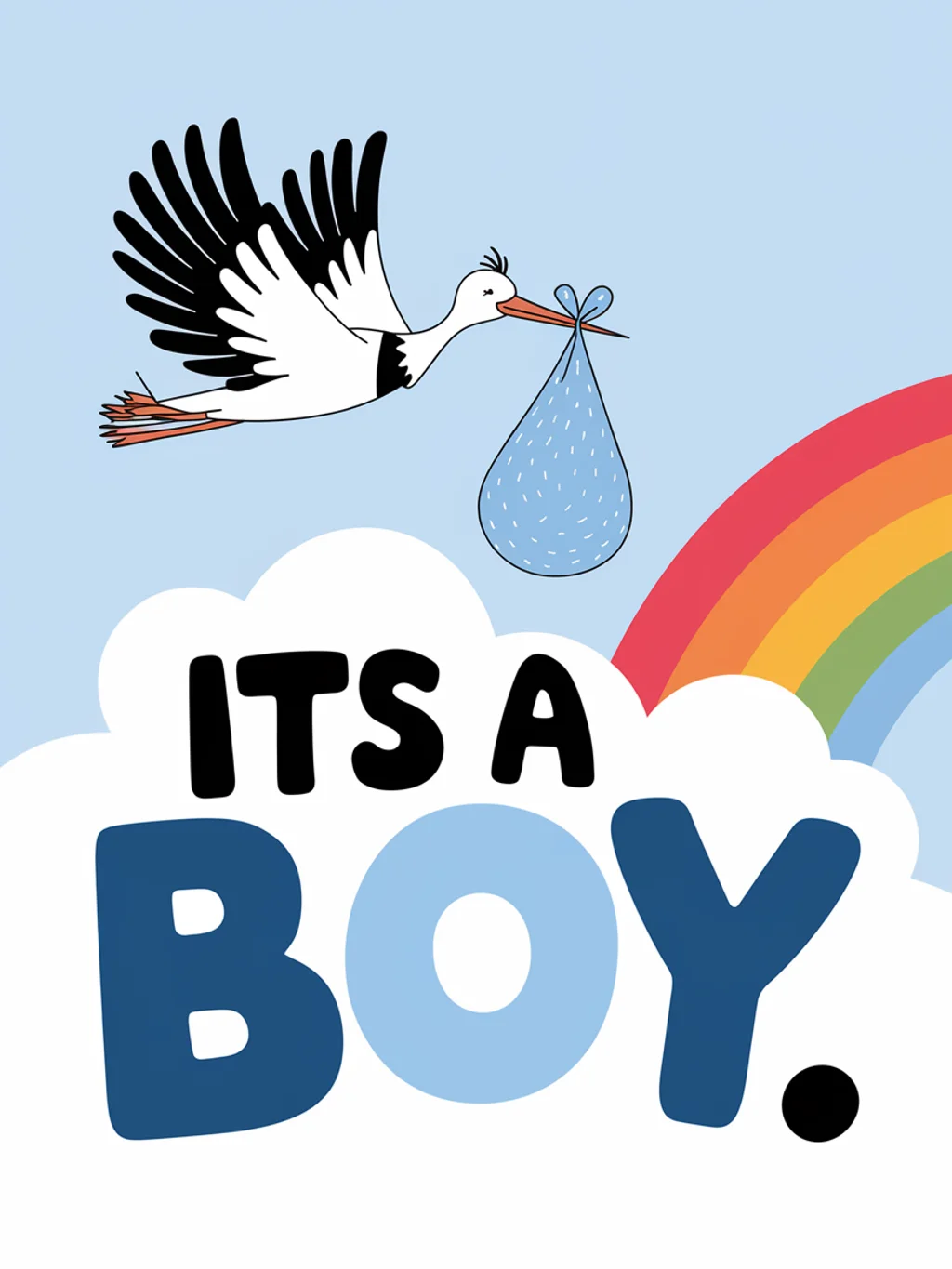 Stork Bundle Blue Baby