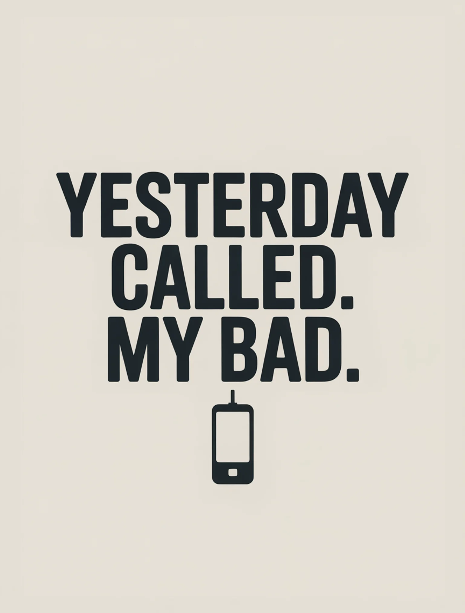 Minimal Yesterday's Birthday