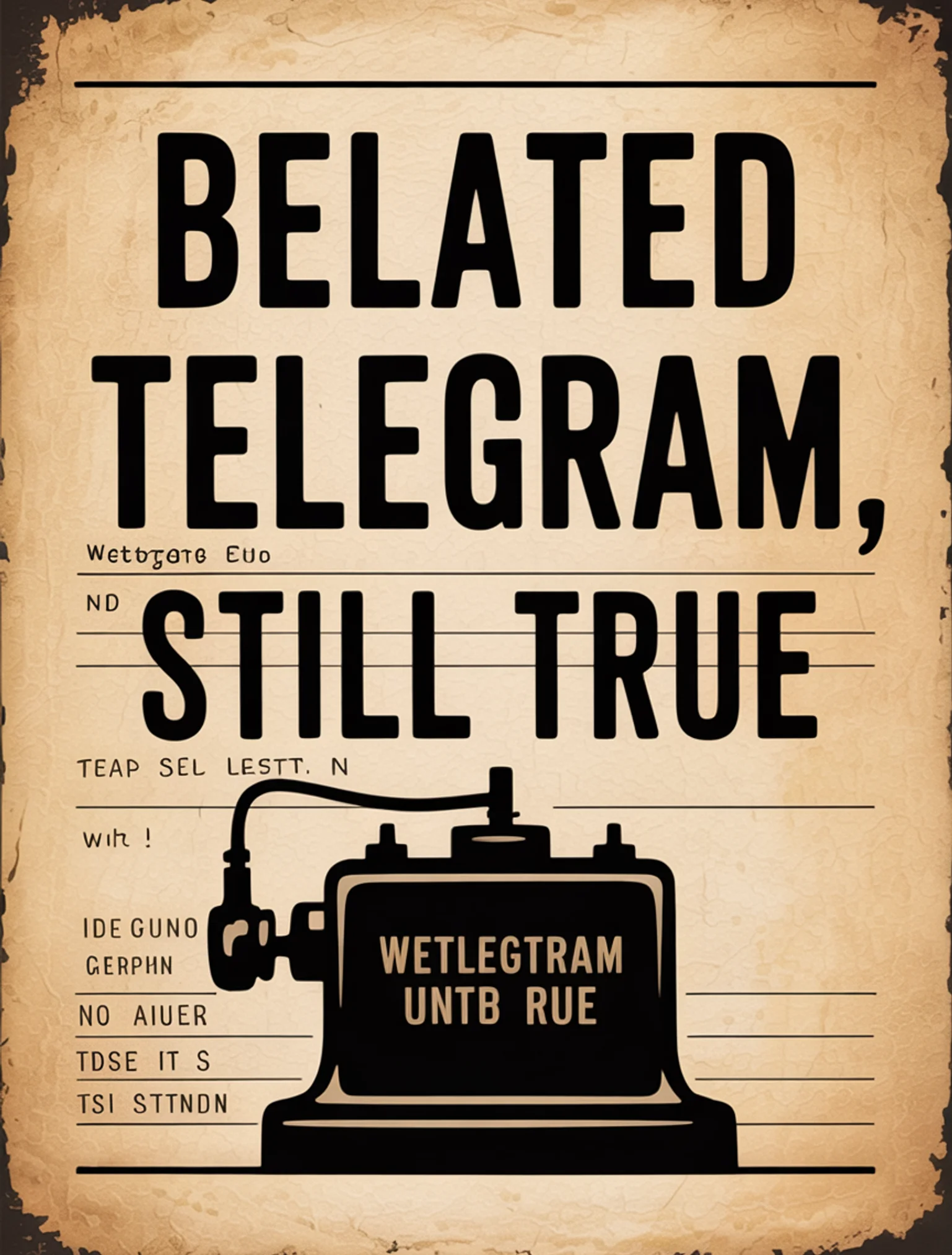 Vintage Telegram Wishes