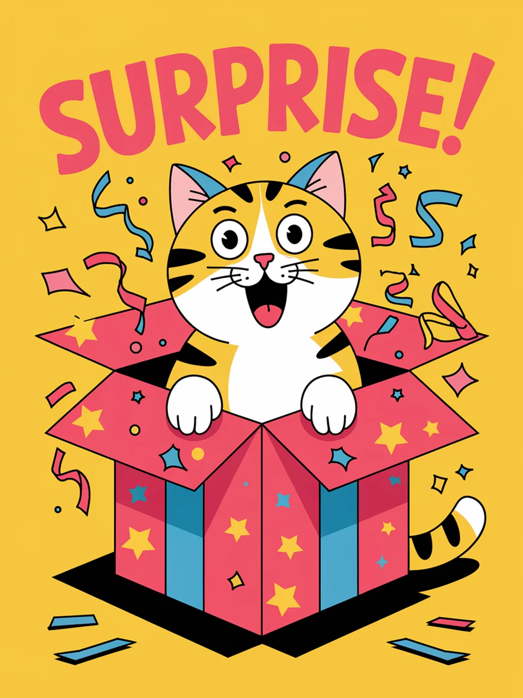 Cat Box Surprise Birthday