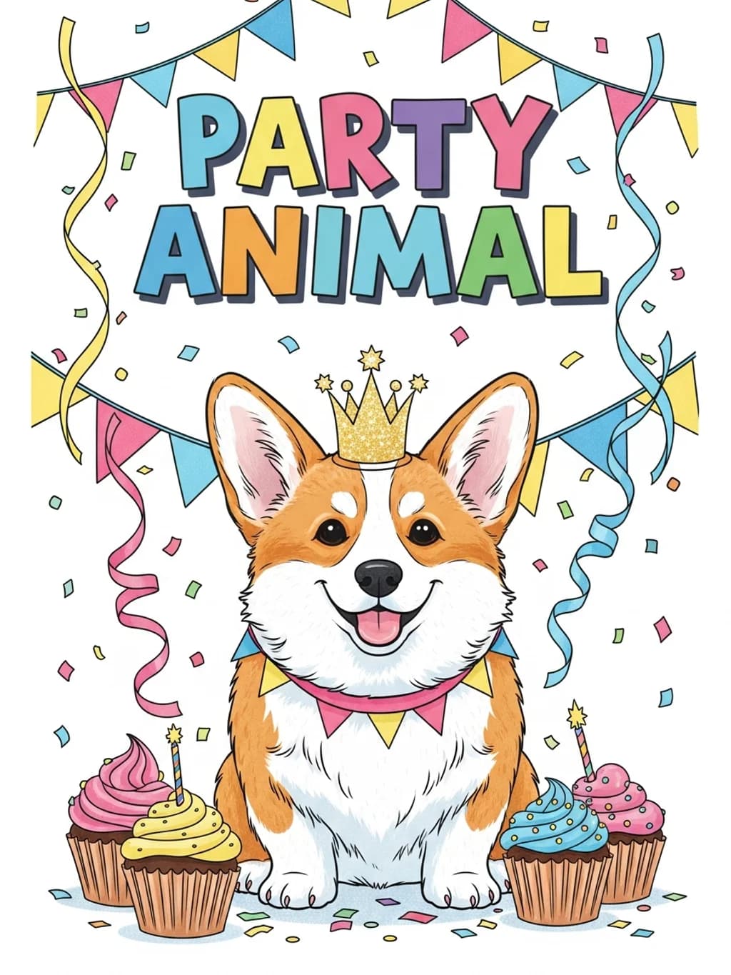 Party Animal Corgi