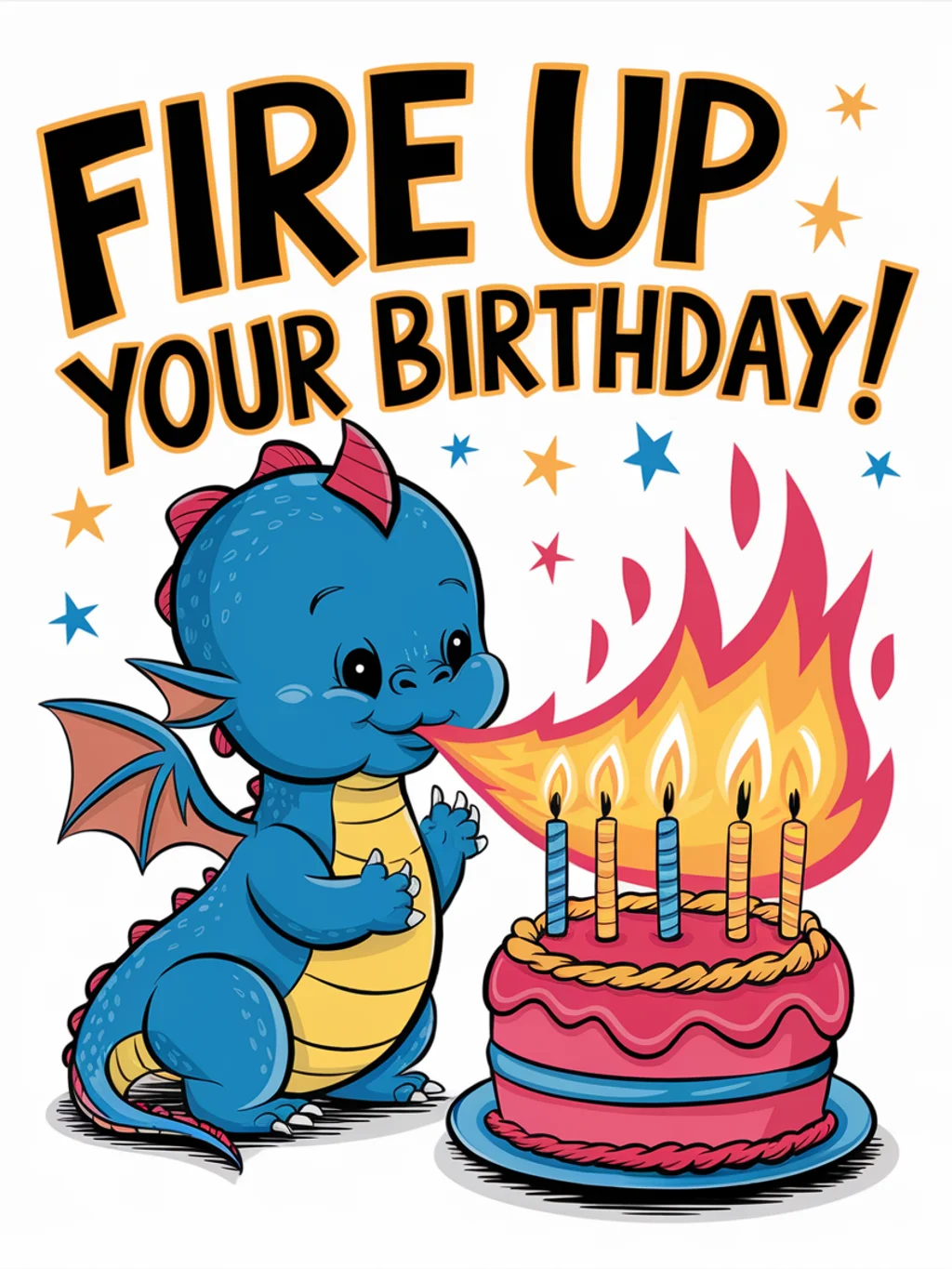 Dragon Birthday Candles