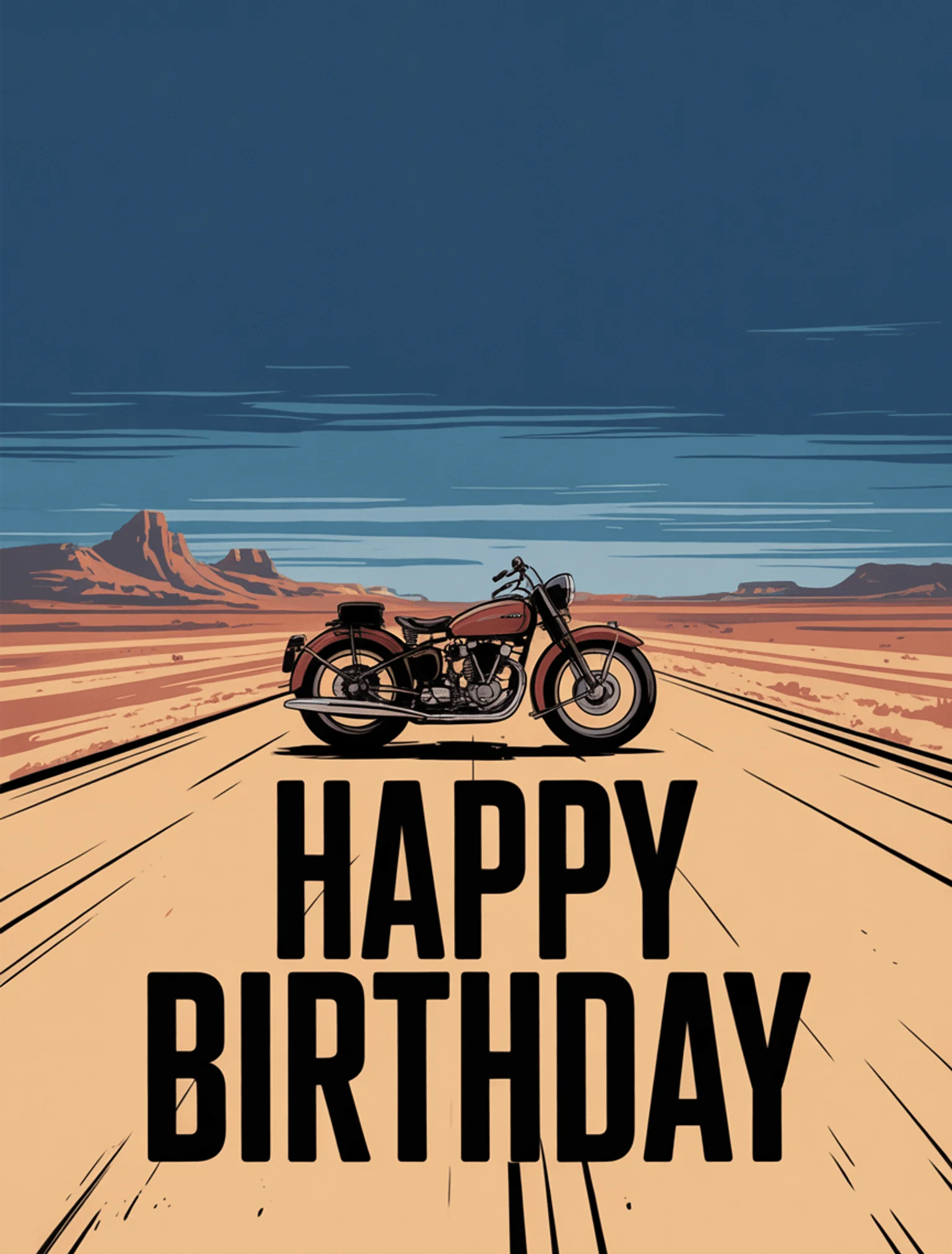 Motorcycle Open Road