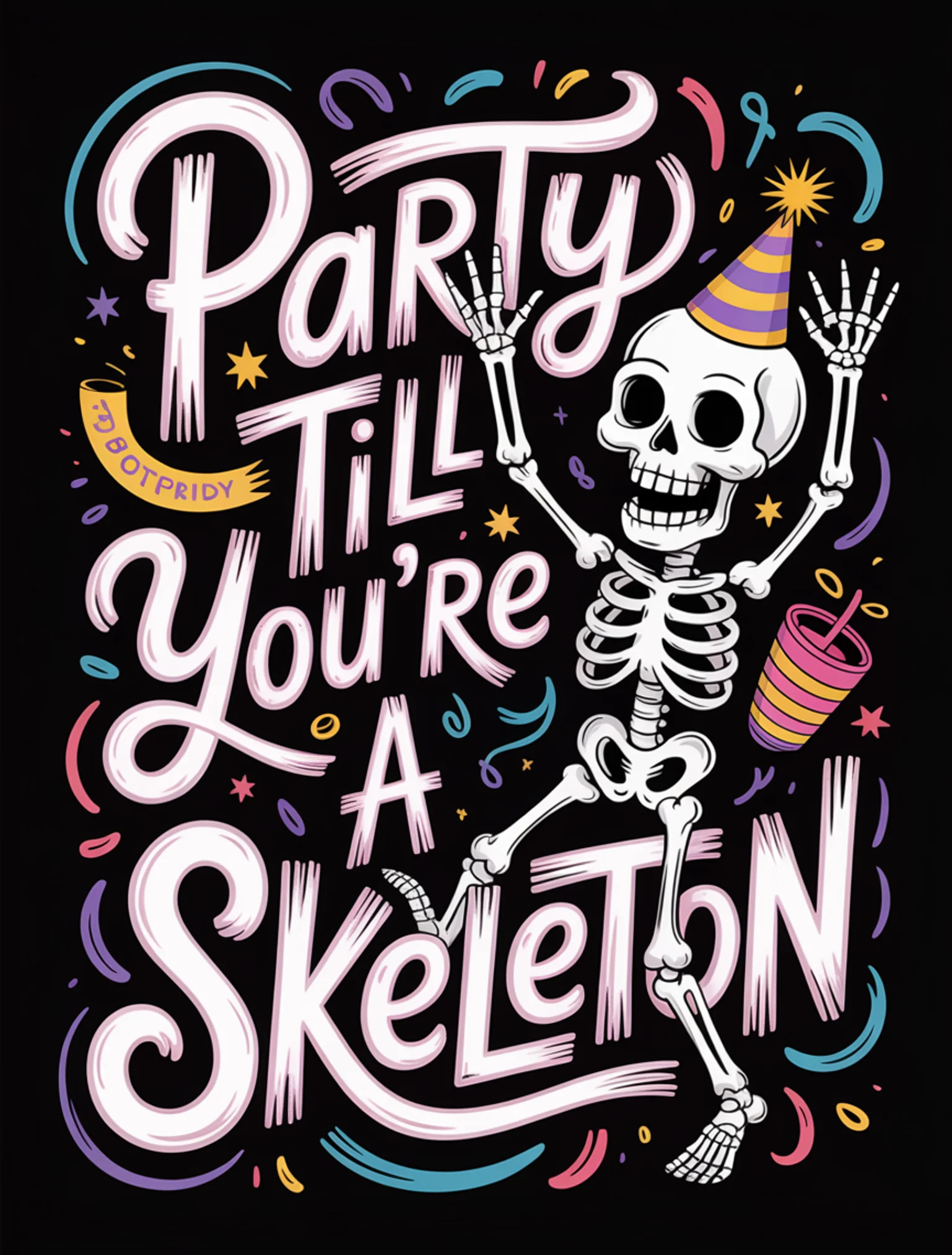 Funny Skeleton Party Alt1