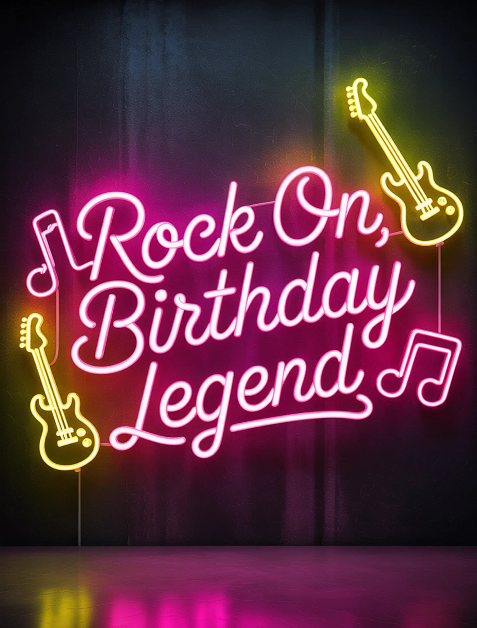 Neon Rock Birthday