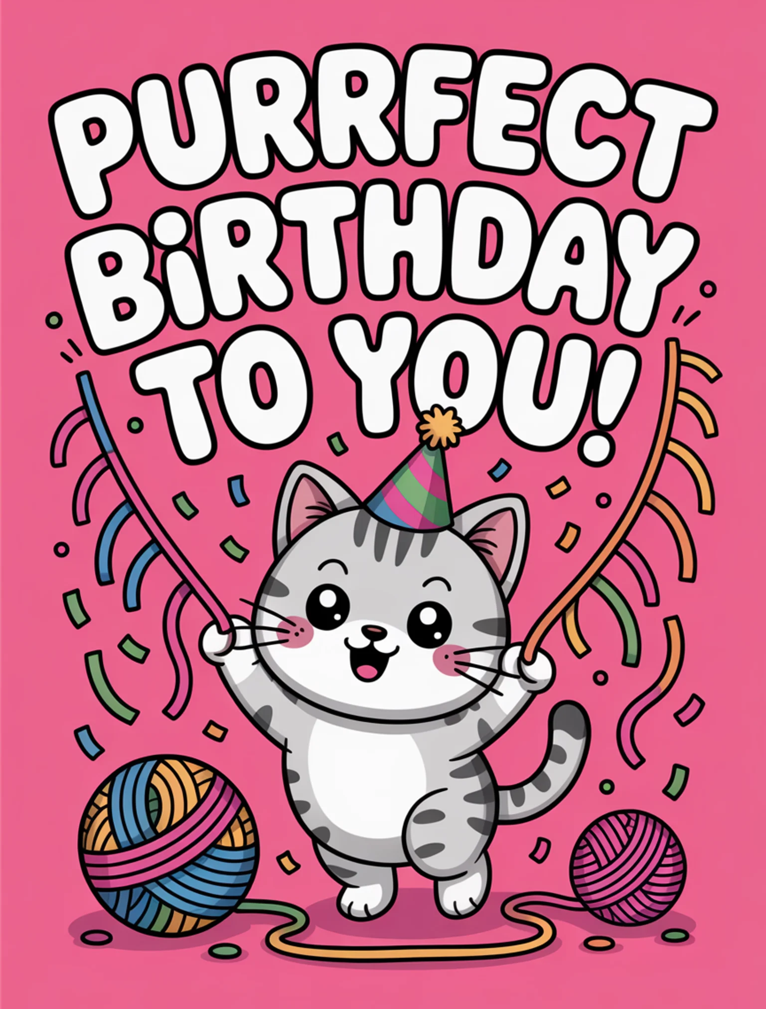Kawaii Cat Birthday