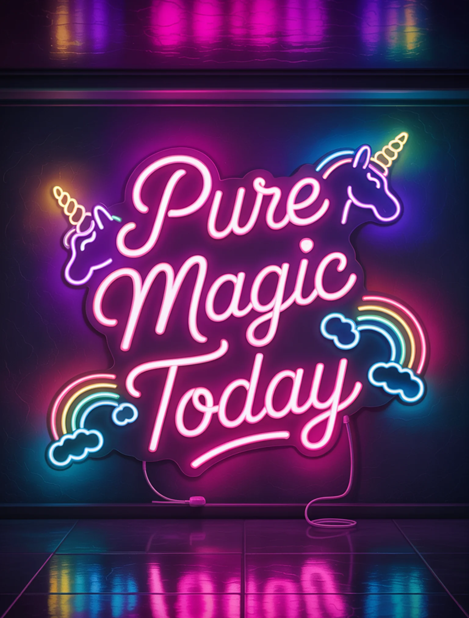 Neon Unicorn Magic