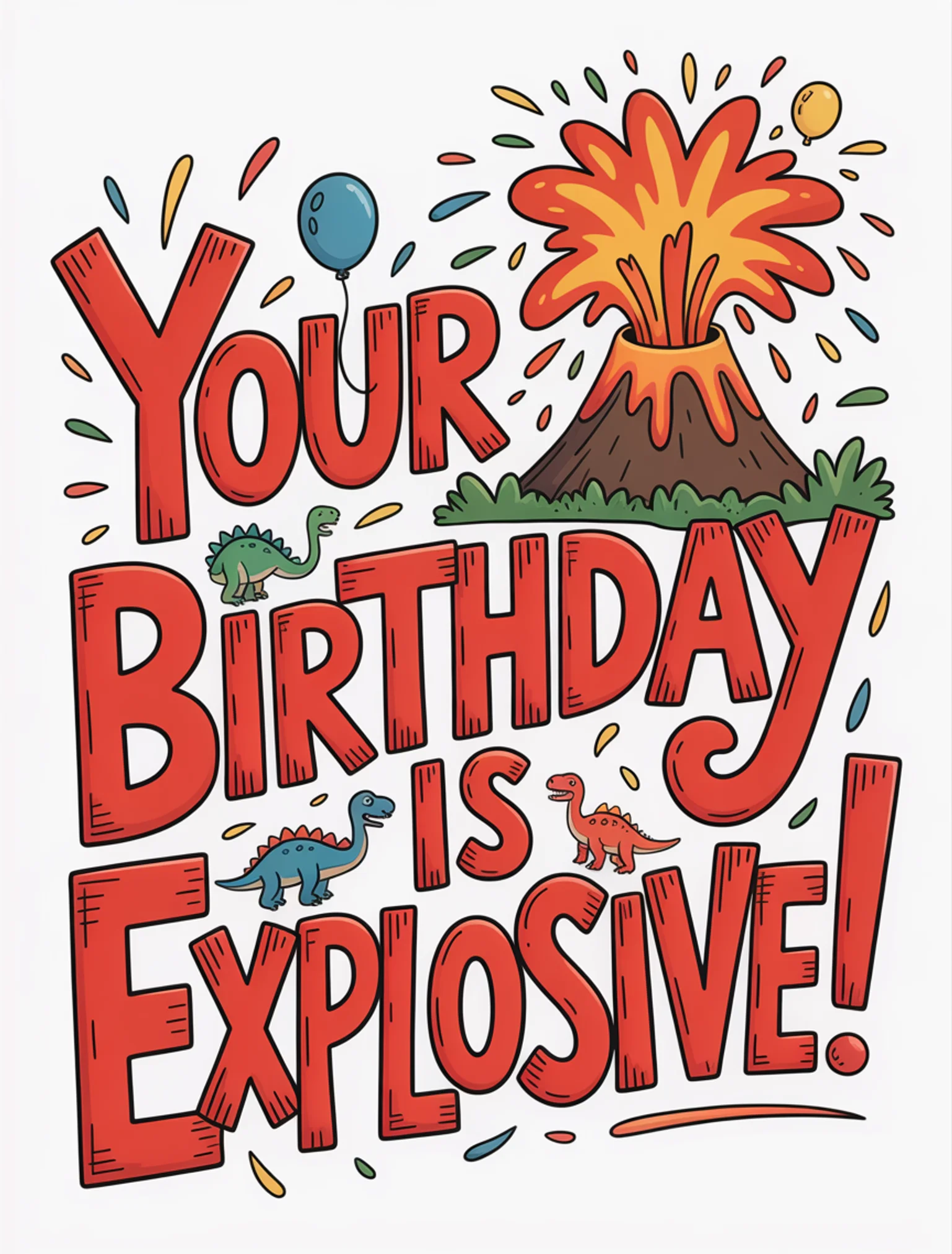 Volcano Boom Birthday