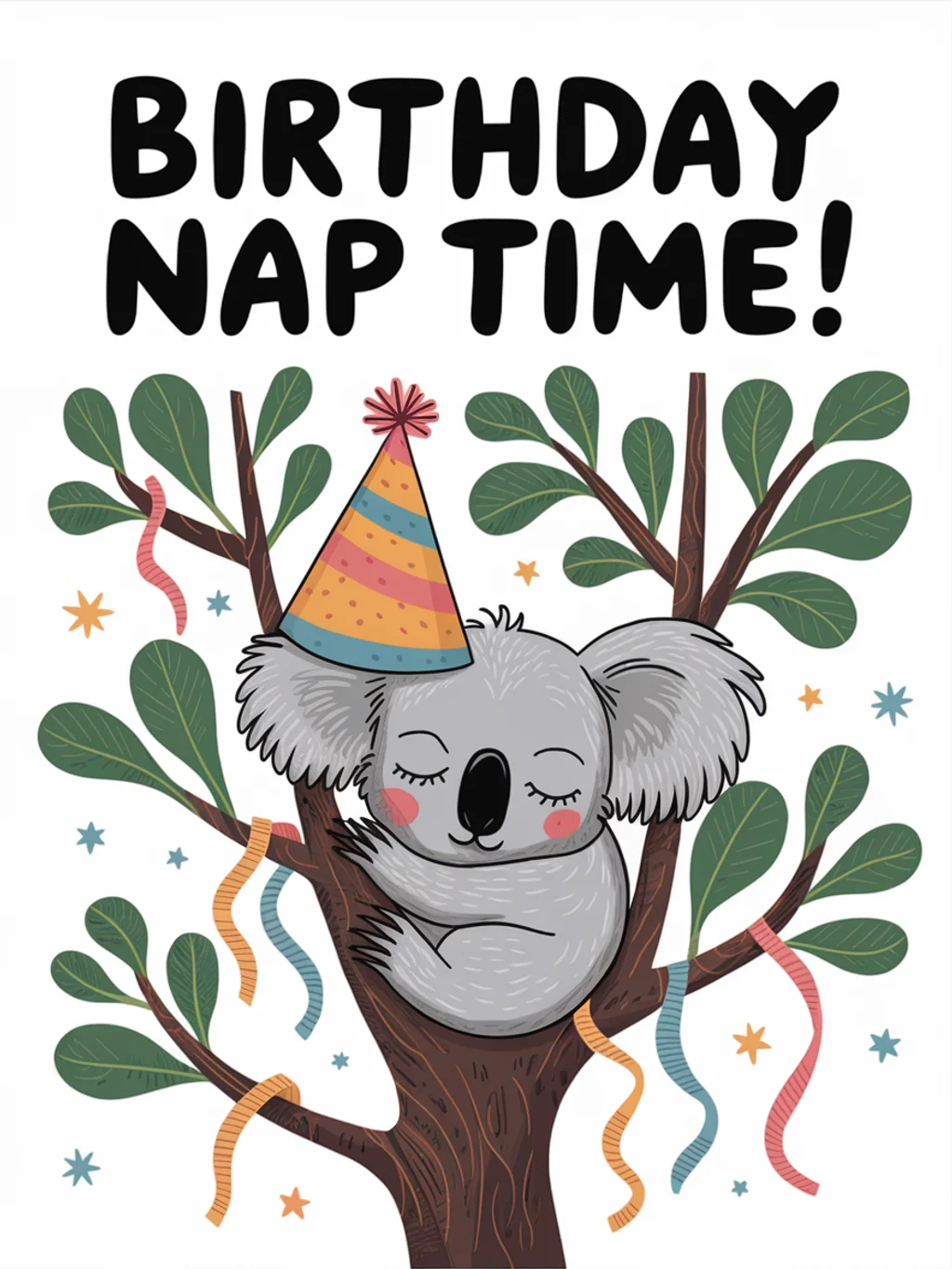 Koala Eucalyptus Birthday