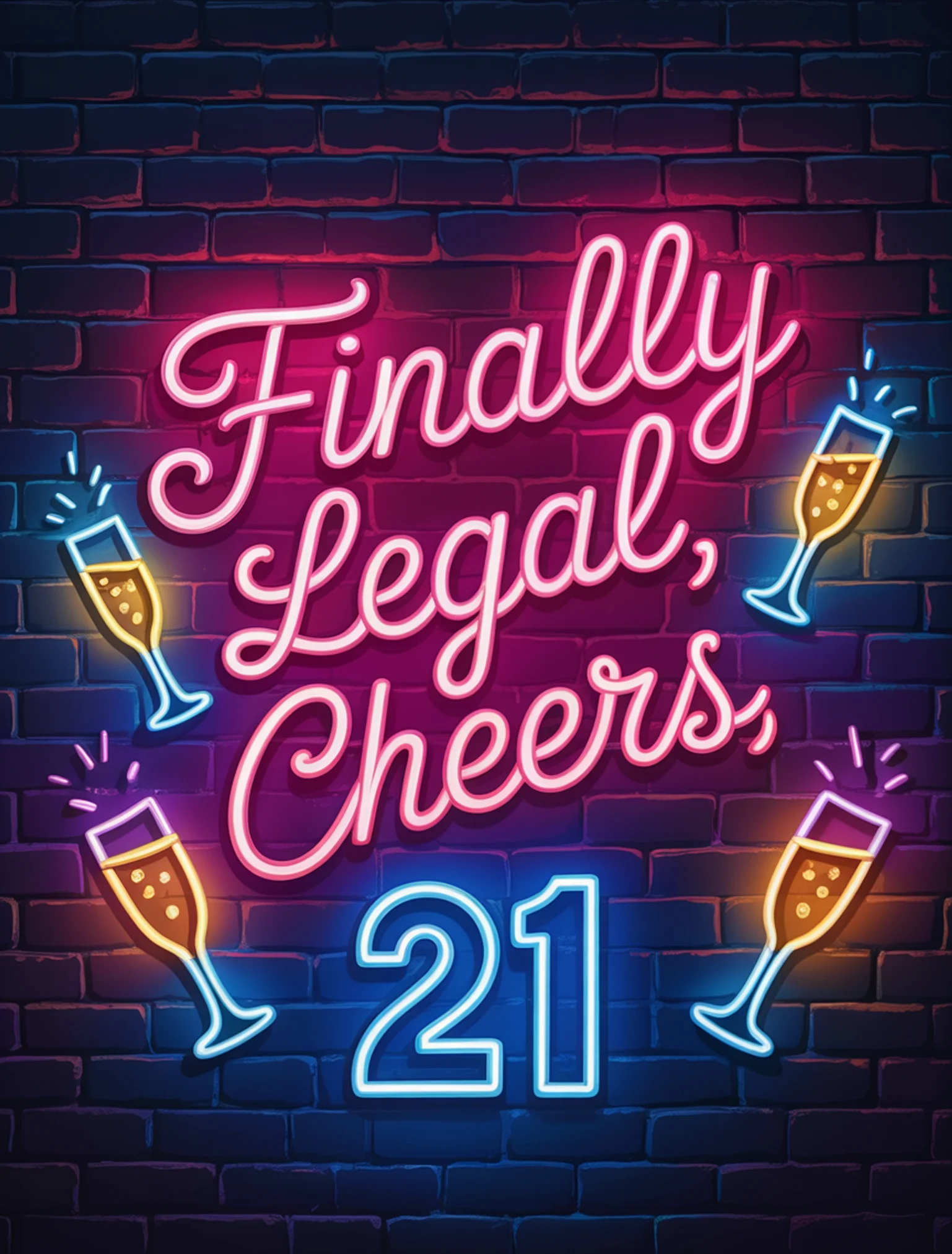 Neon 21 Cheers
