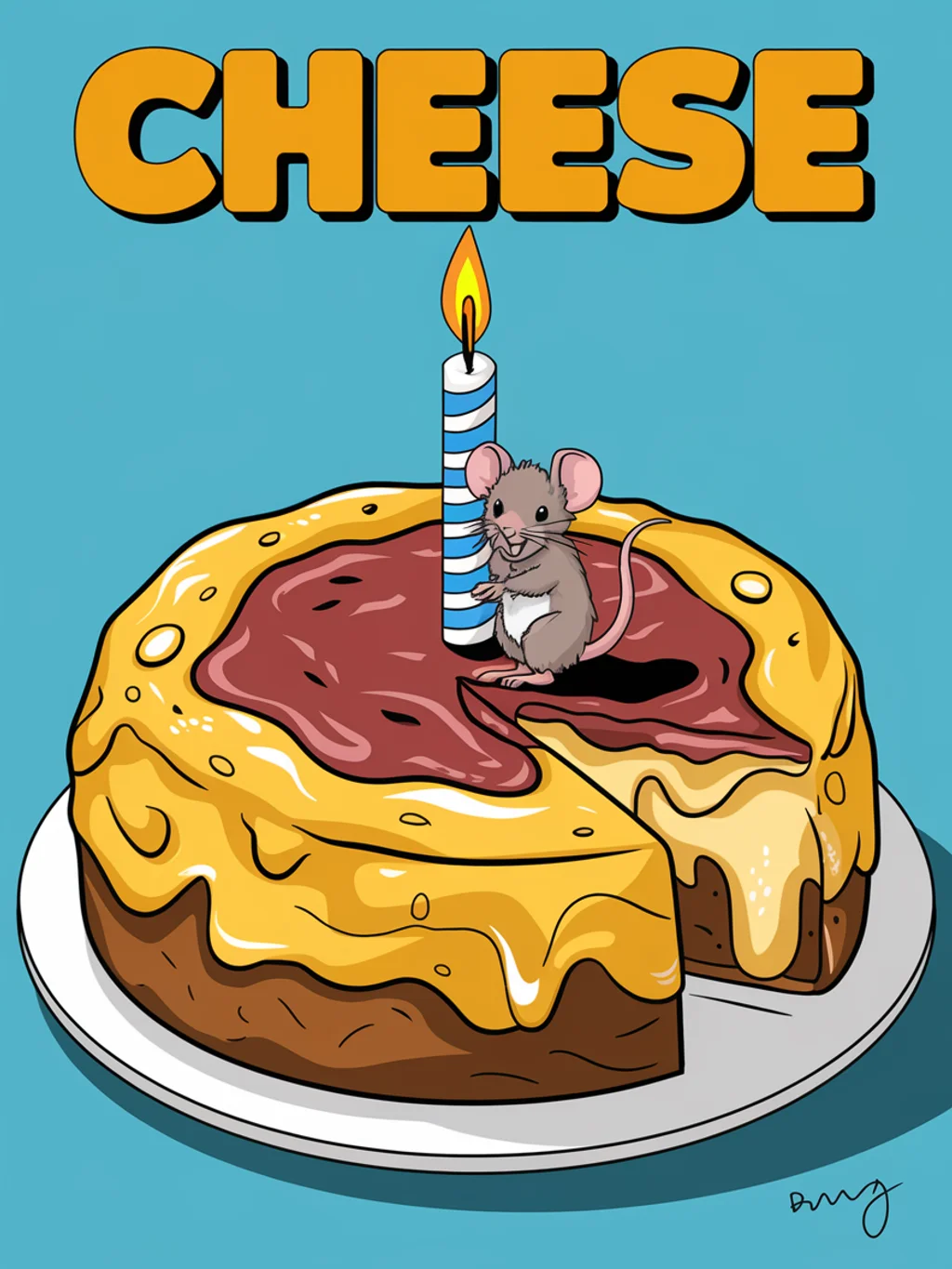 Mouse Cheese Cake Birthday