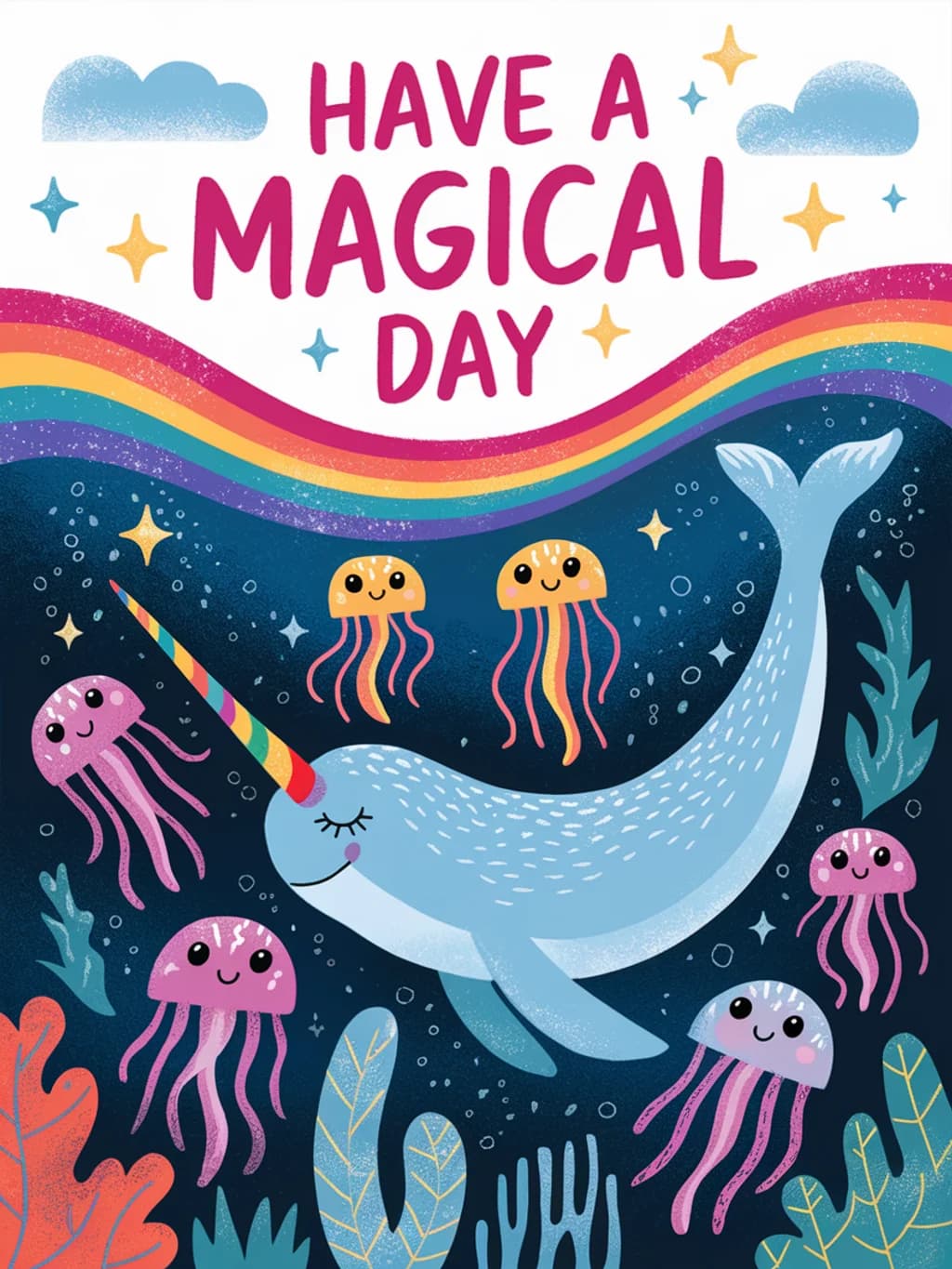 Narwhal Ocean Birthday