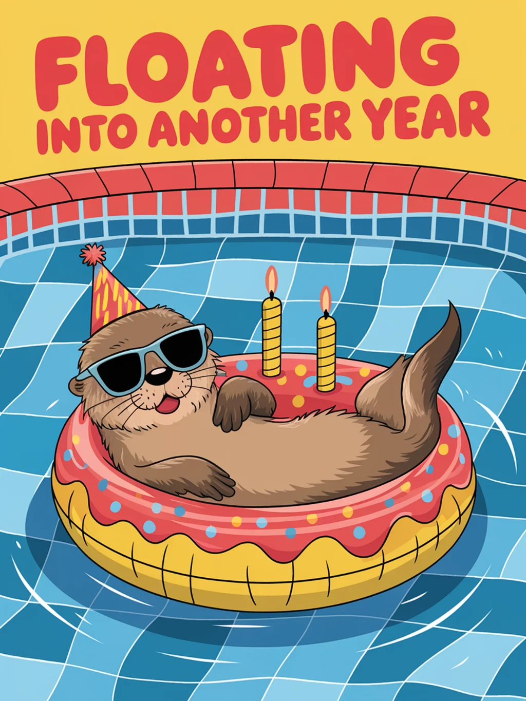 Otter Pool Float Birthday