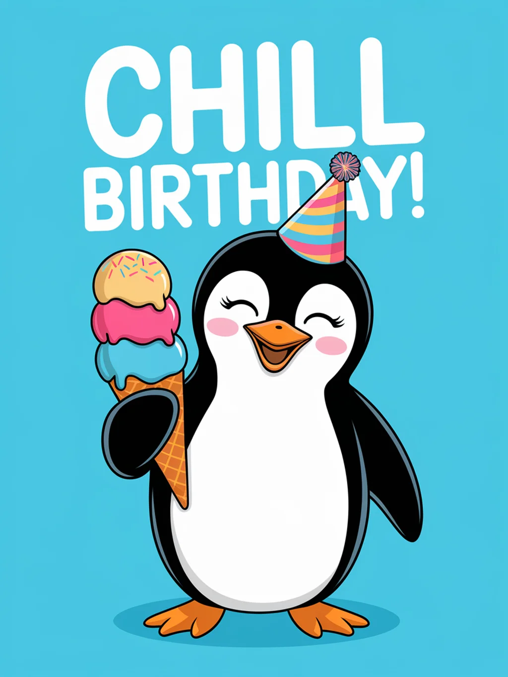 Penguin Ice Cream Birthday