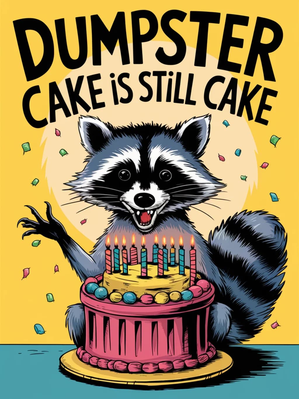 Raccoon Trash Cake Birthday