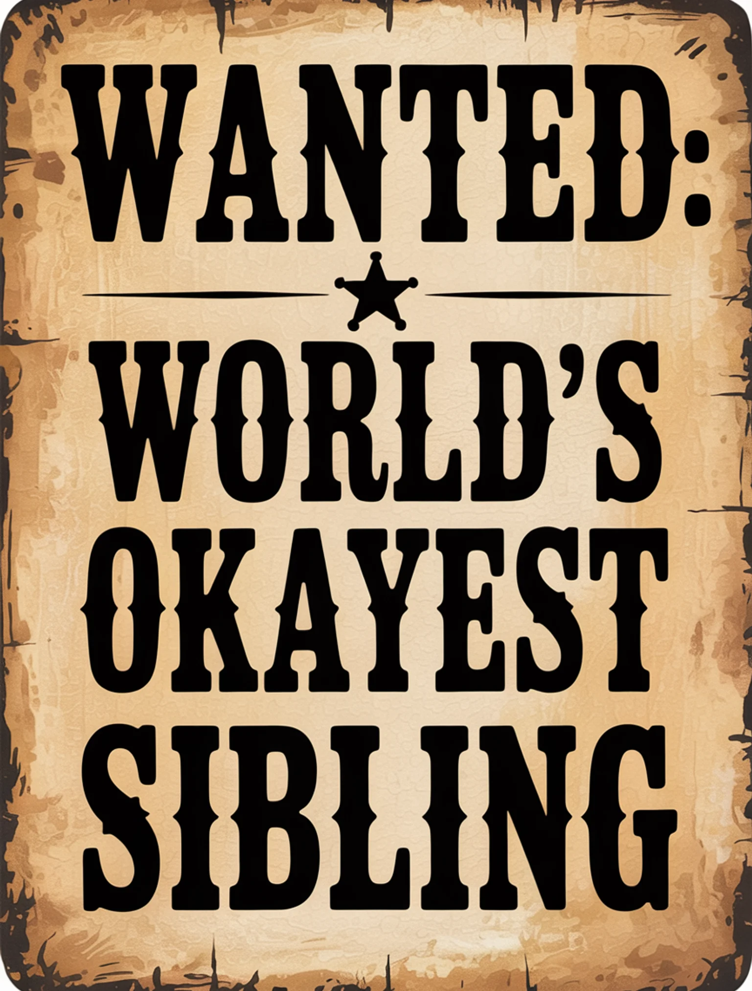 Vintage Wanted Poster