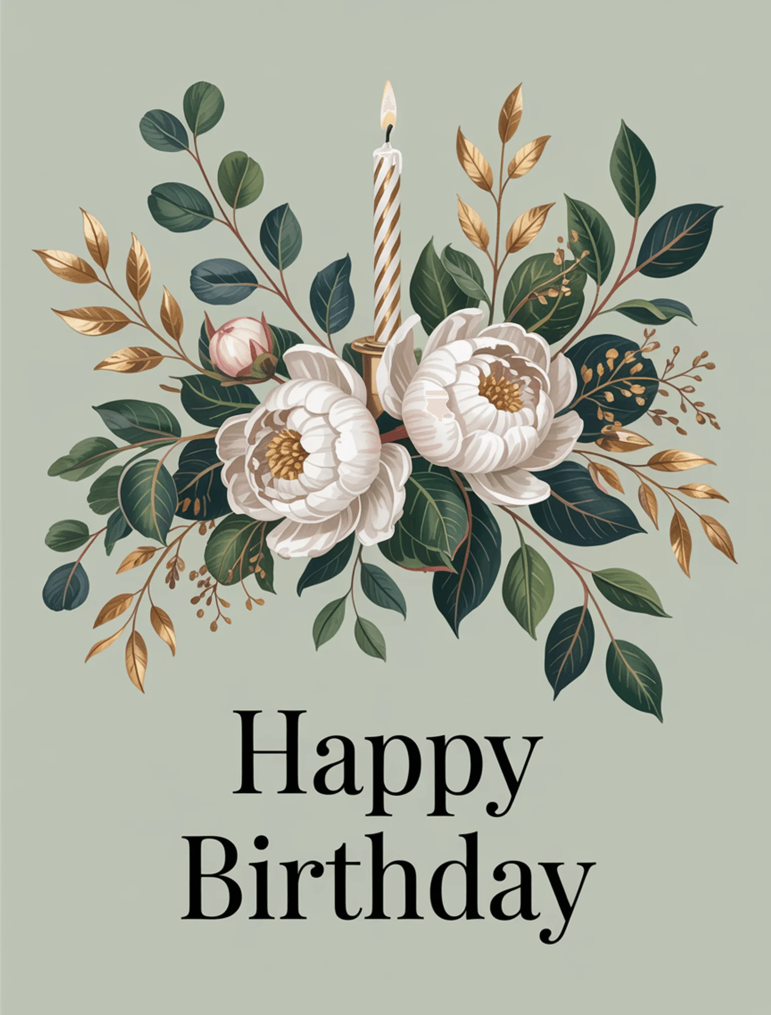 Botanical Birthday Sage