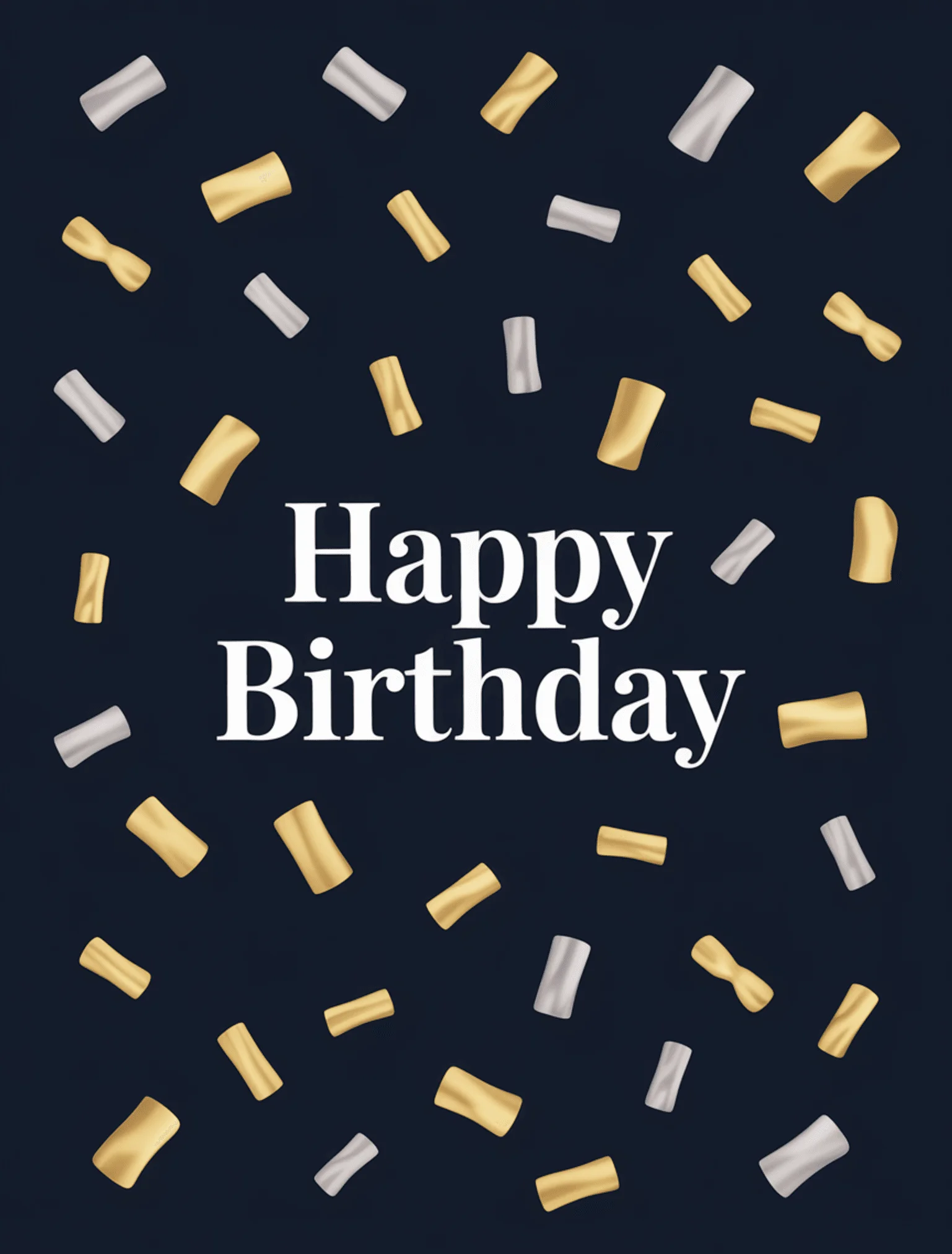 Confetti Elegant Navy