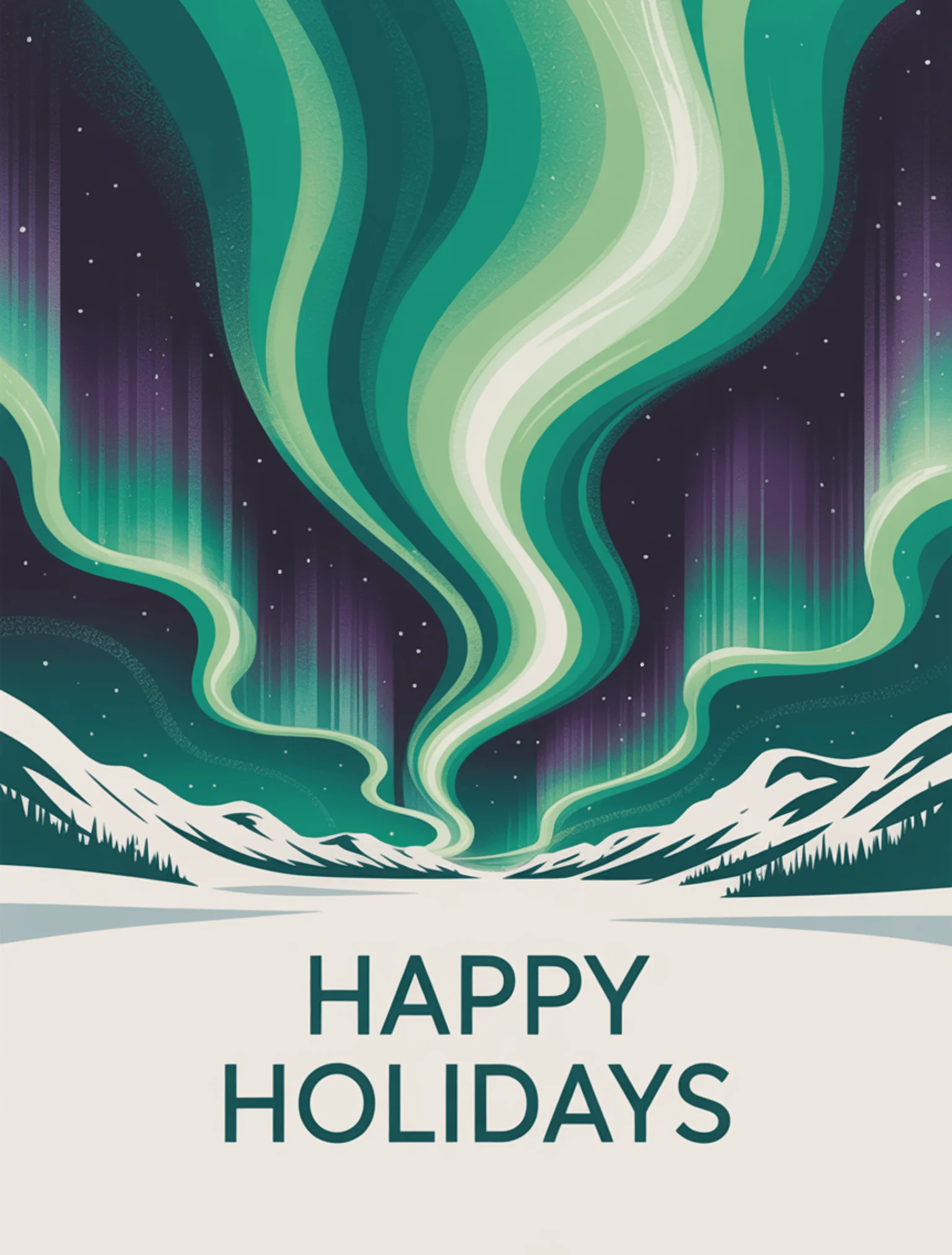 Abstract Aurora Winter