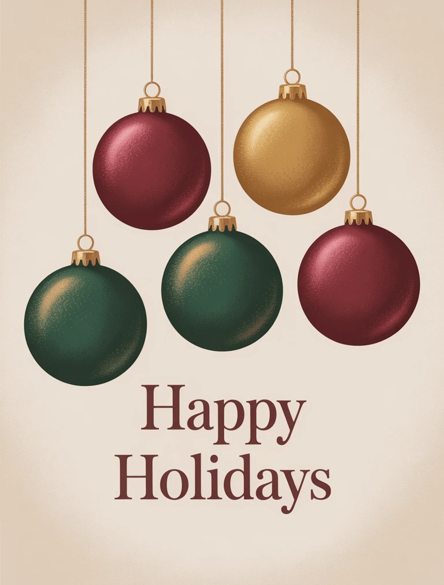 Ornaments Hanging Gold