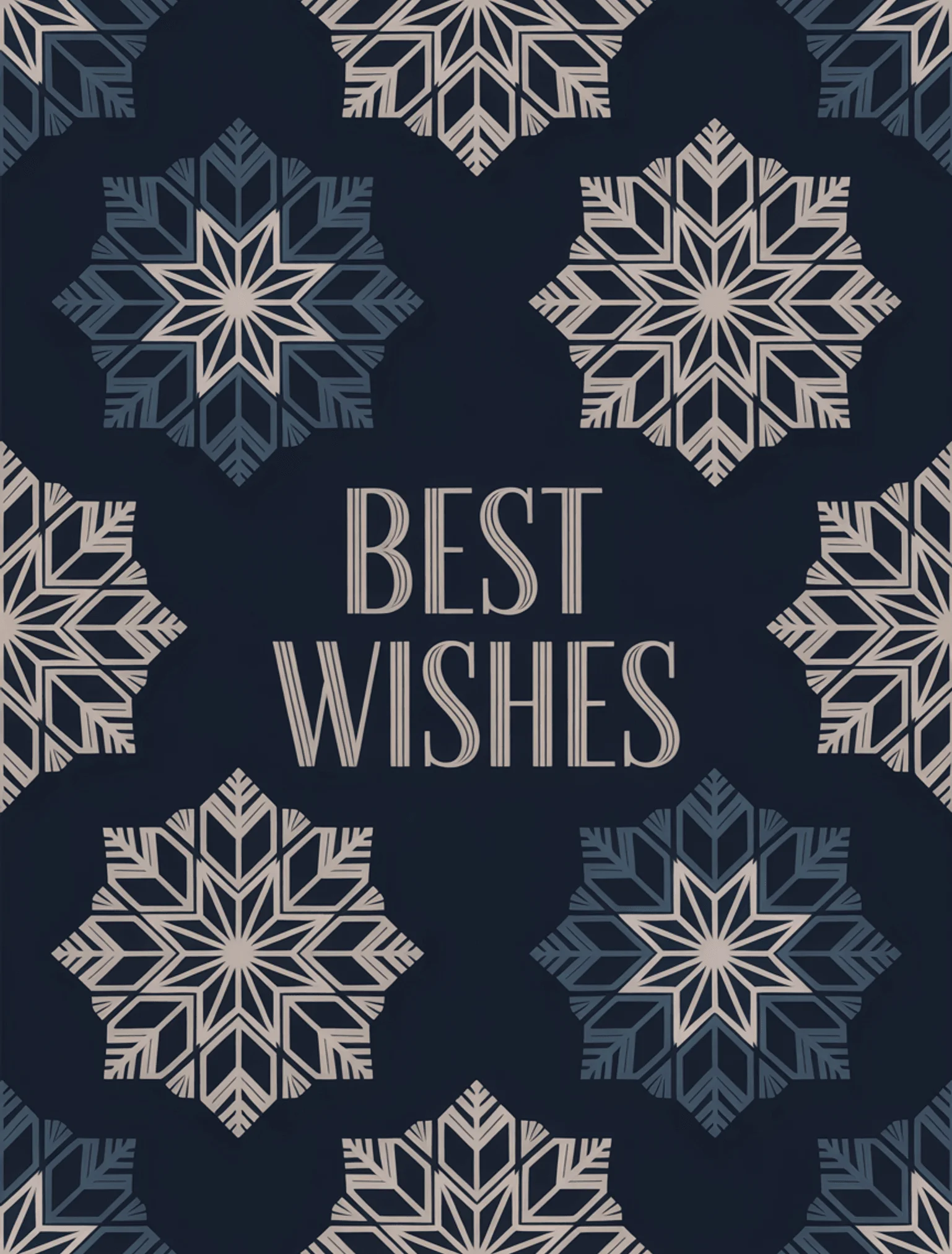 Snowflake Geometric Navy