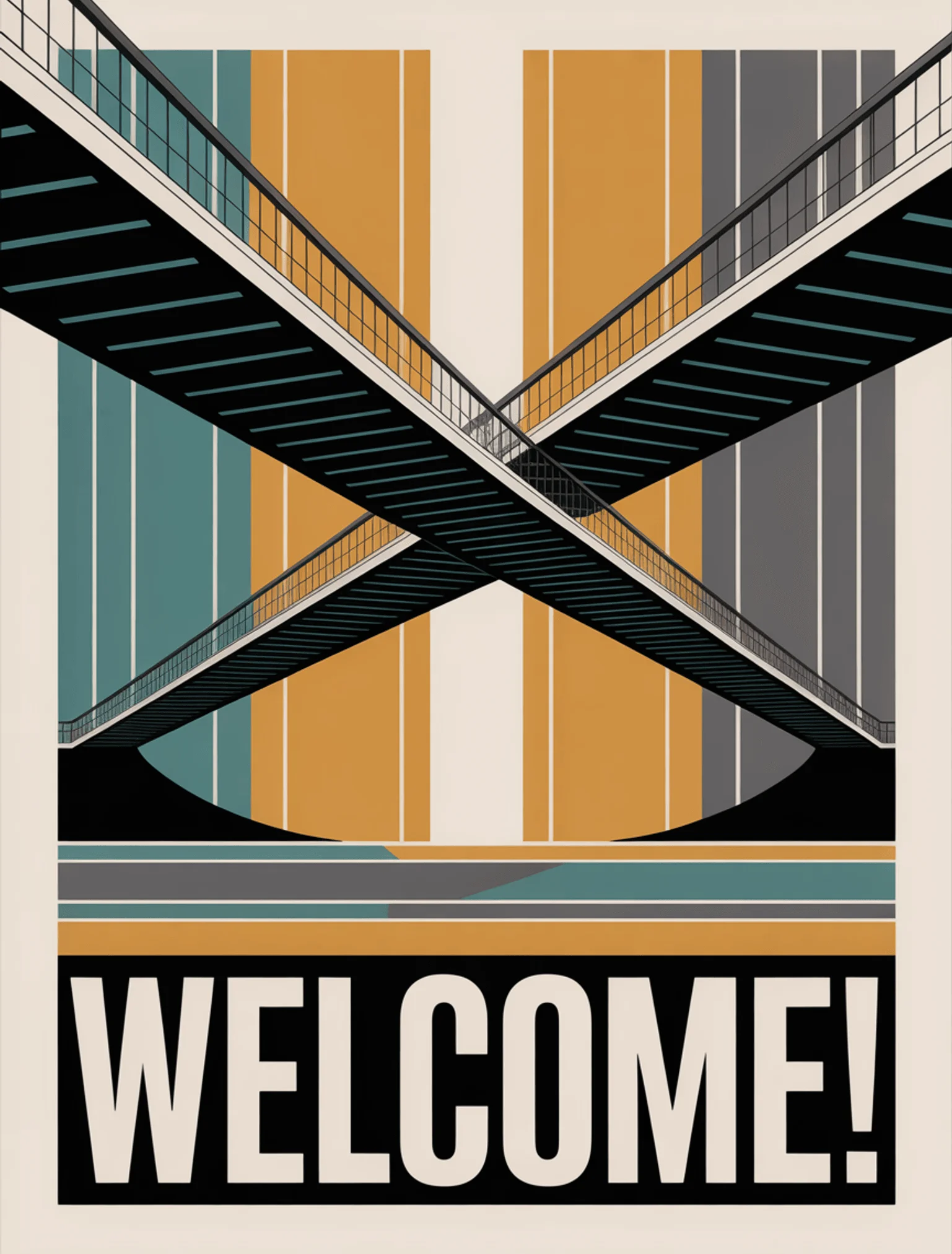 Bridge Connecting Modern