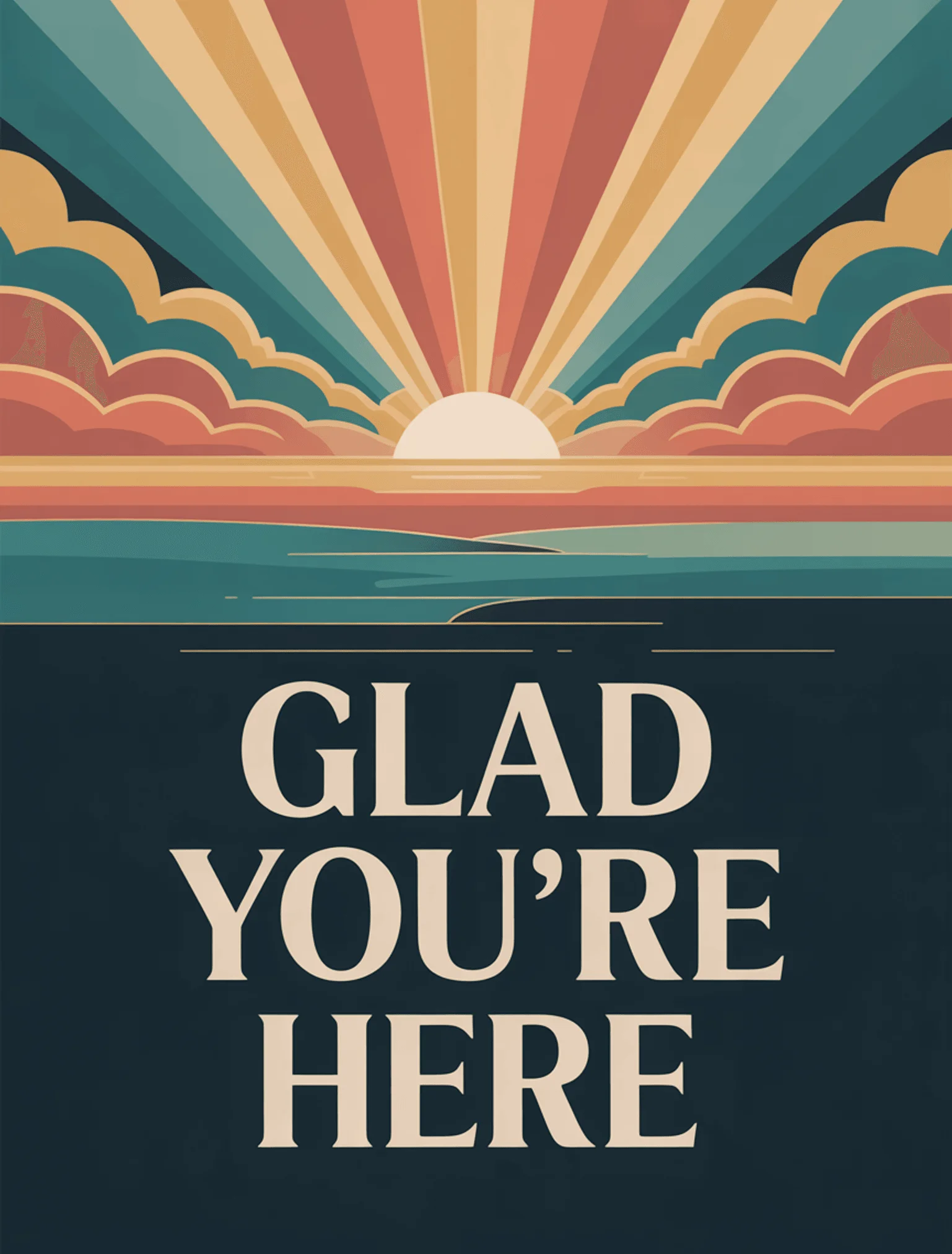 Sunrise Horizon Teal