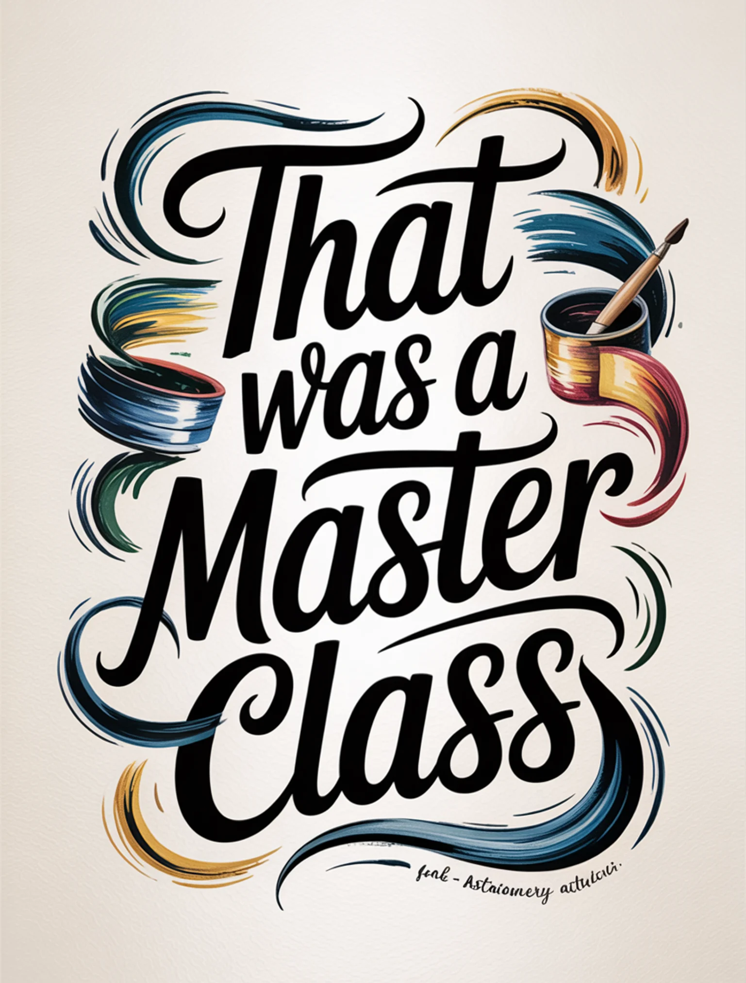 That Was a Masterclass