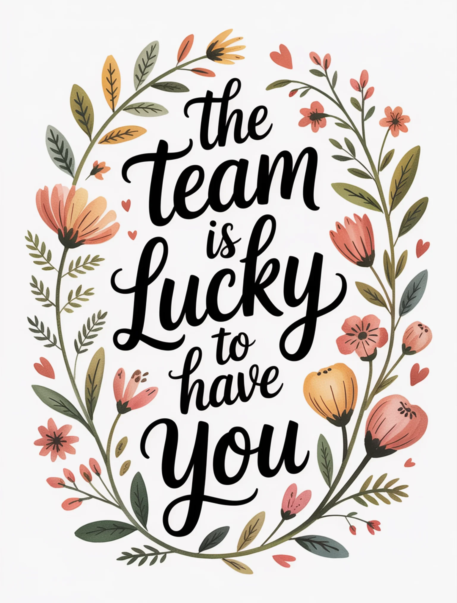 The Team Is Lucky to Have You