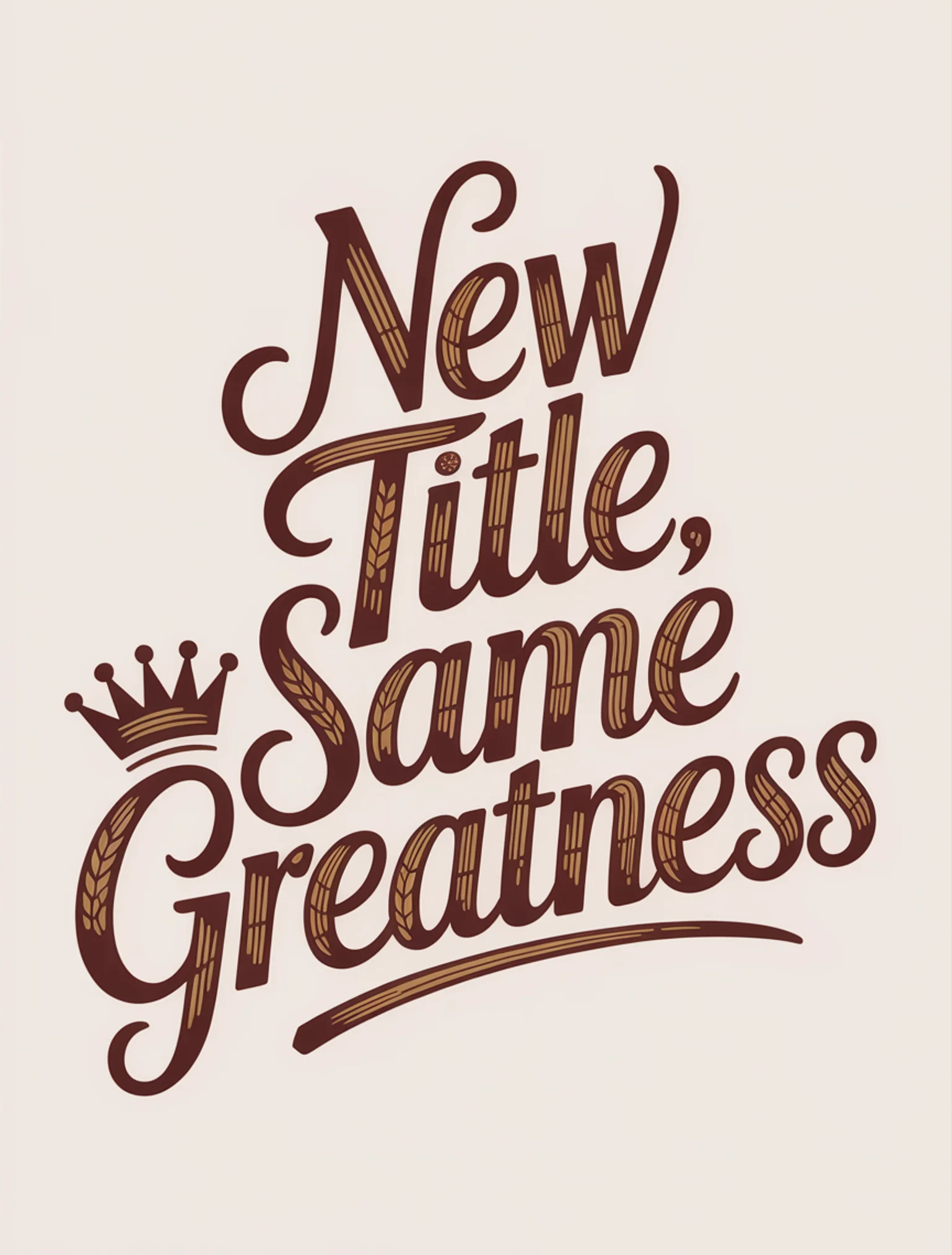 New Title, Same Greatness