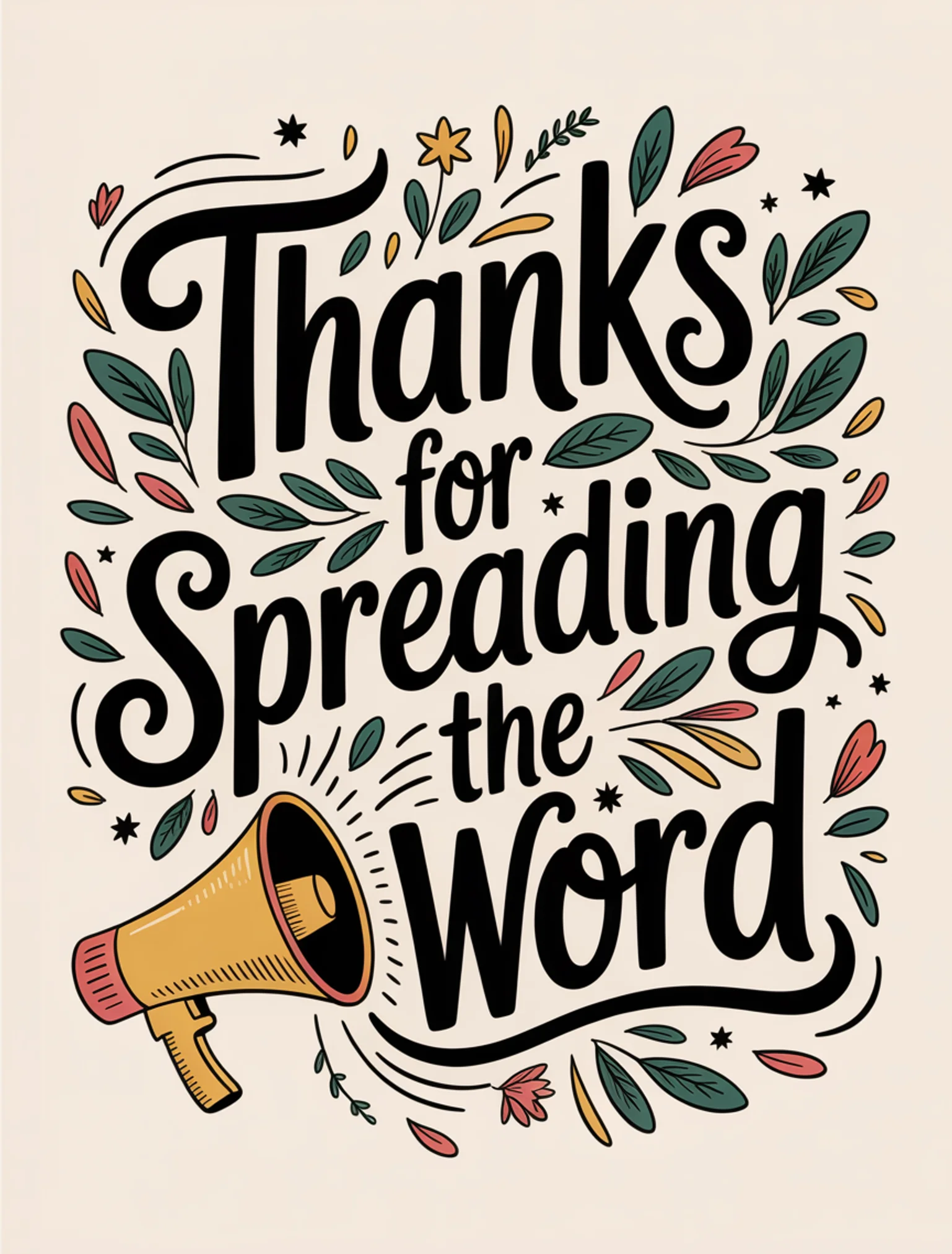 Thanks for Spreading the Word