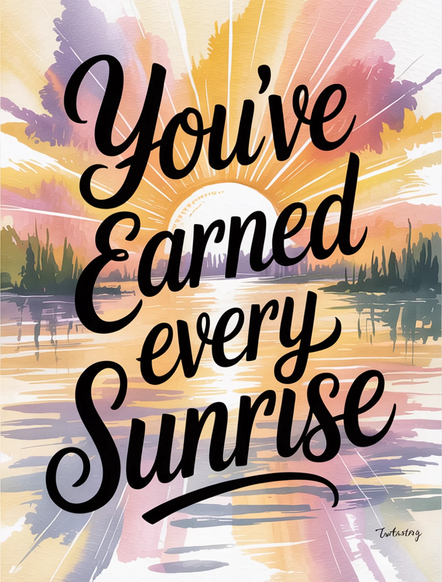 You've Earned Every Sunrise