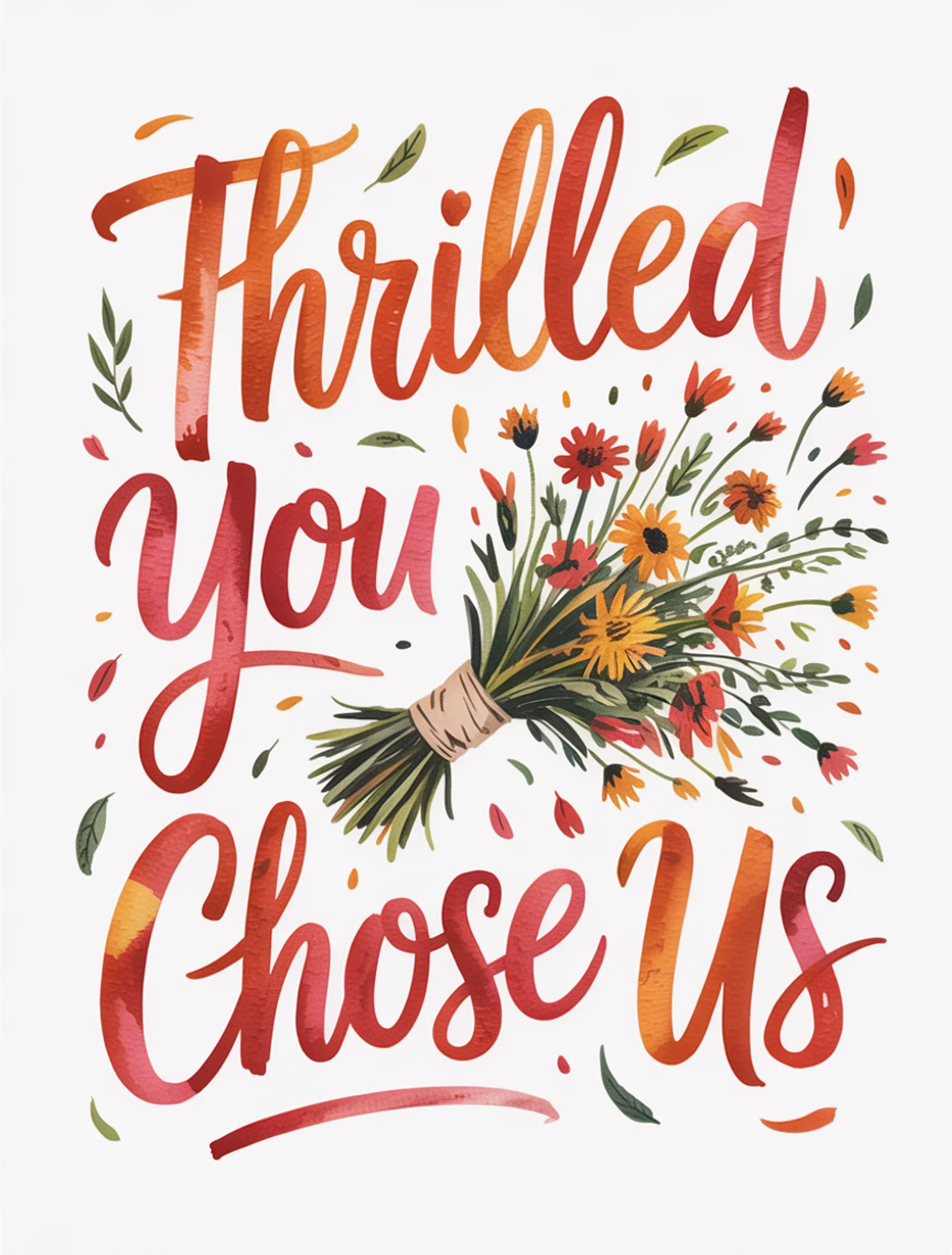 Thrilled You Chose Us