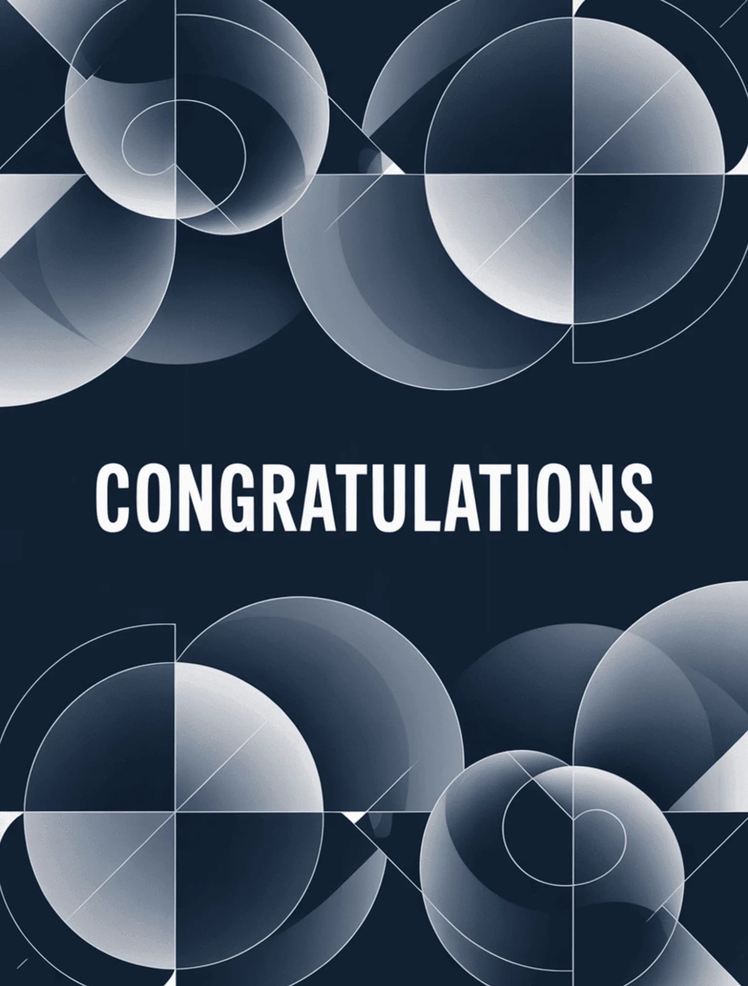 Congratulations Modern Geometric