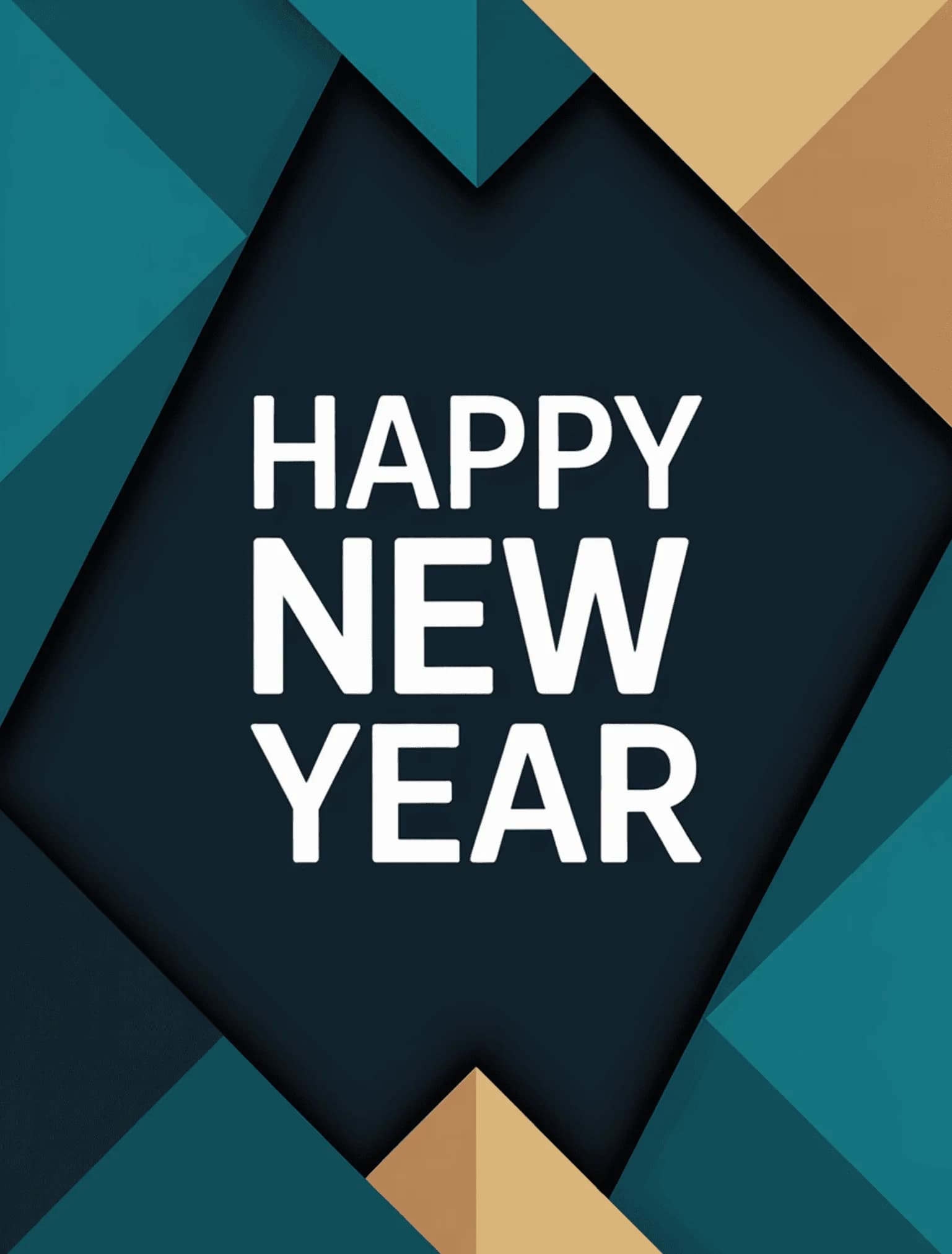 New Year Abstract Teal