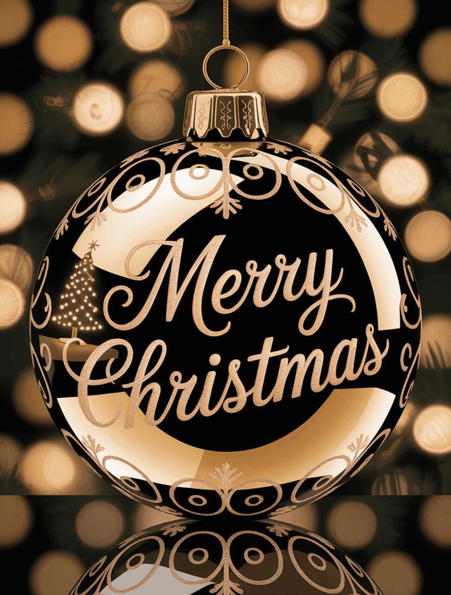 Gold Ornament Closeup