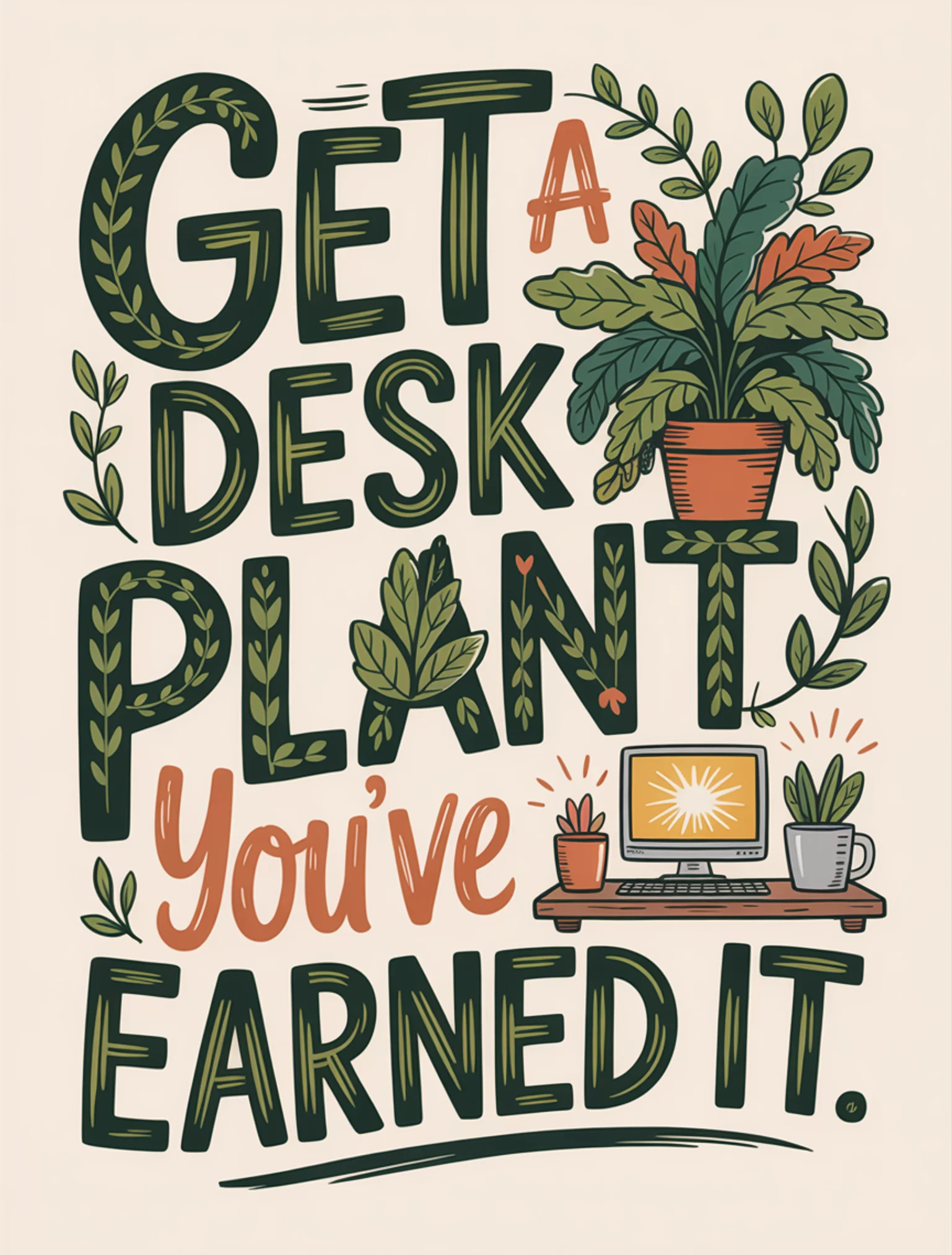 Desk Plant Required