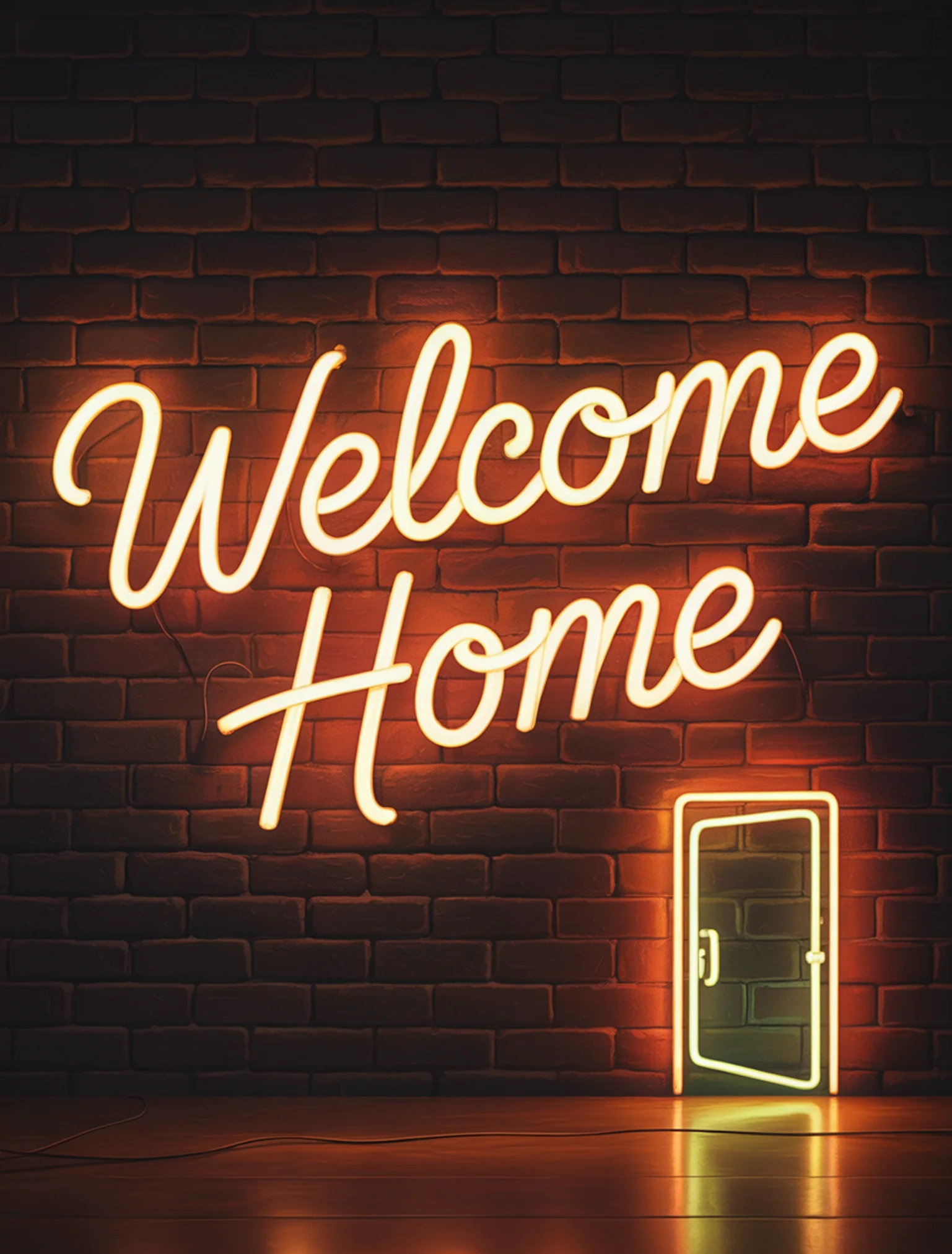 Neon Welcome Home