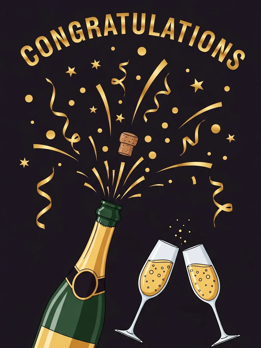 Congratulations Champagne Pop