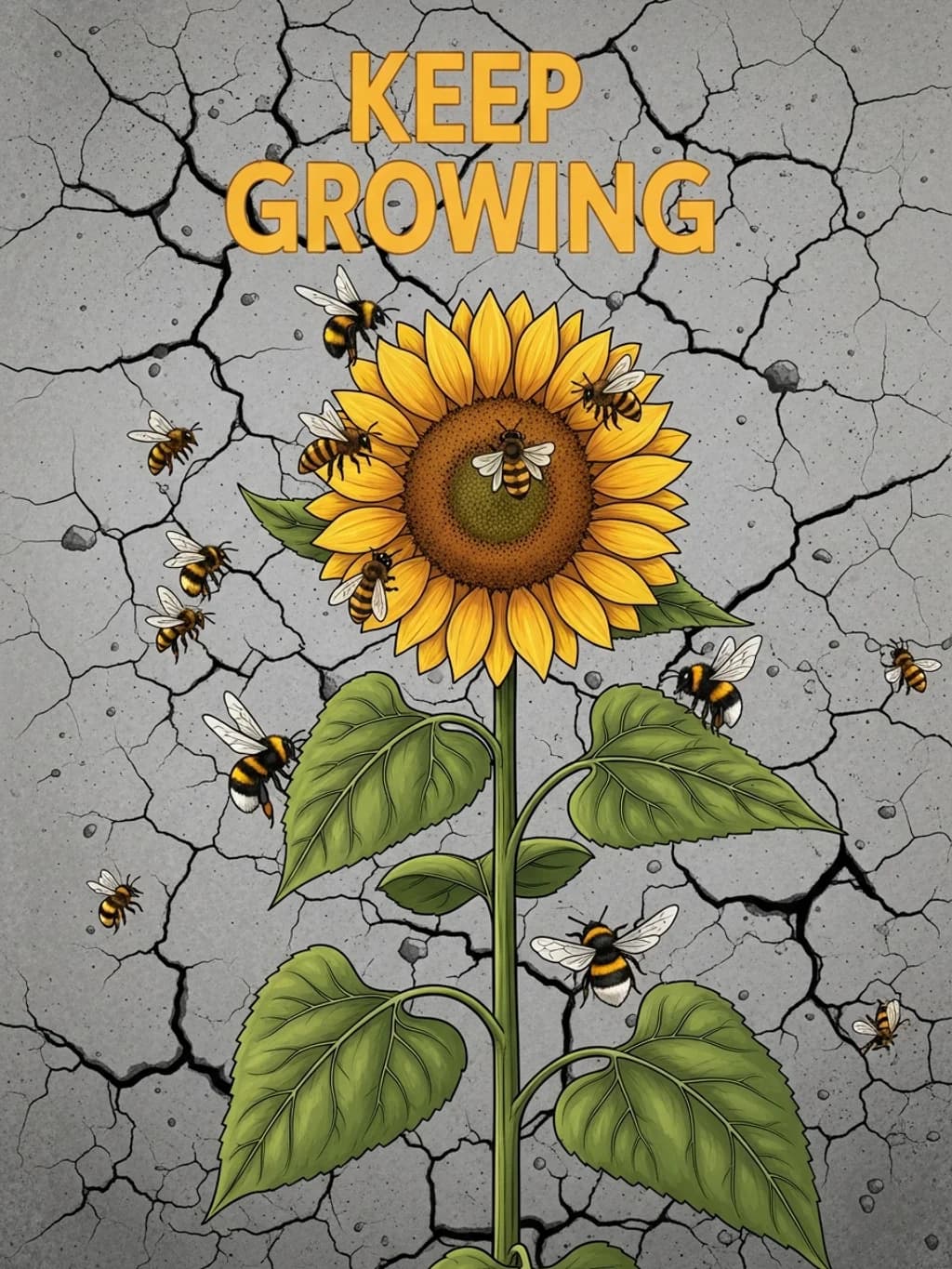 Keep Growing Sunflower