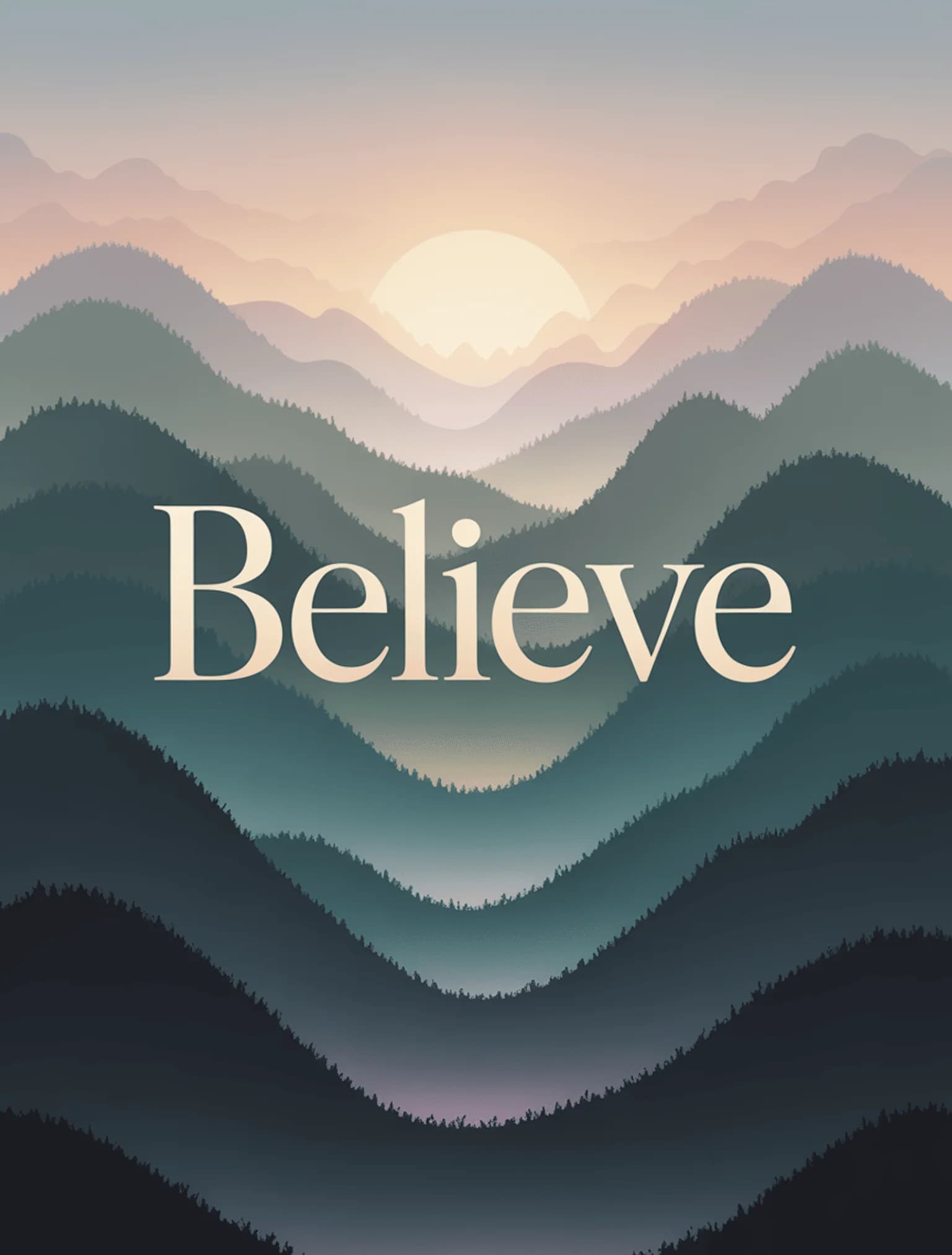 Misty Mountain Layers