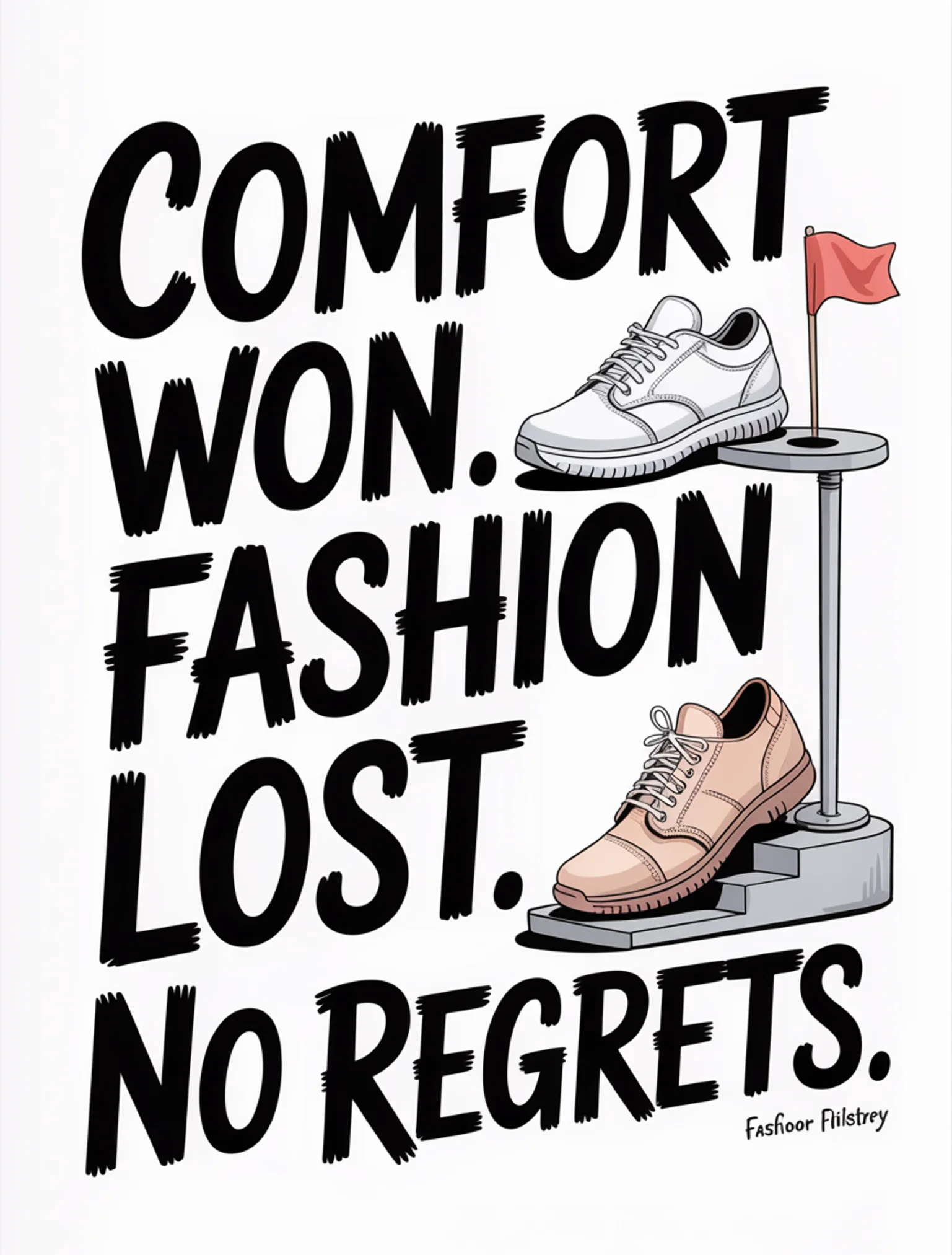 Comfort Shoes Won the Argument