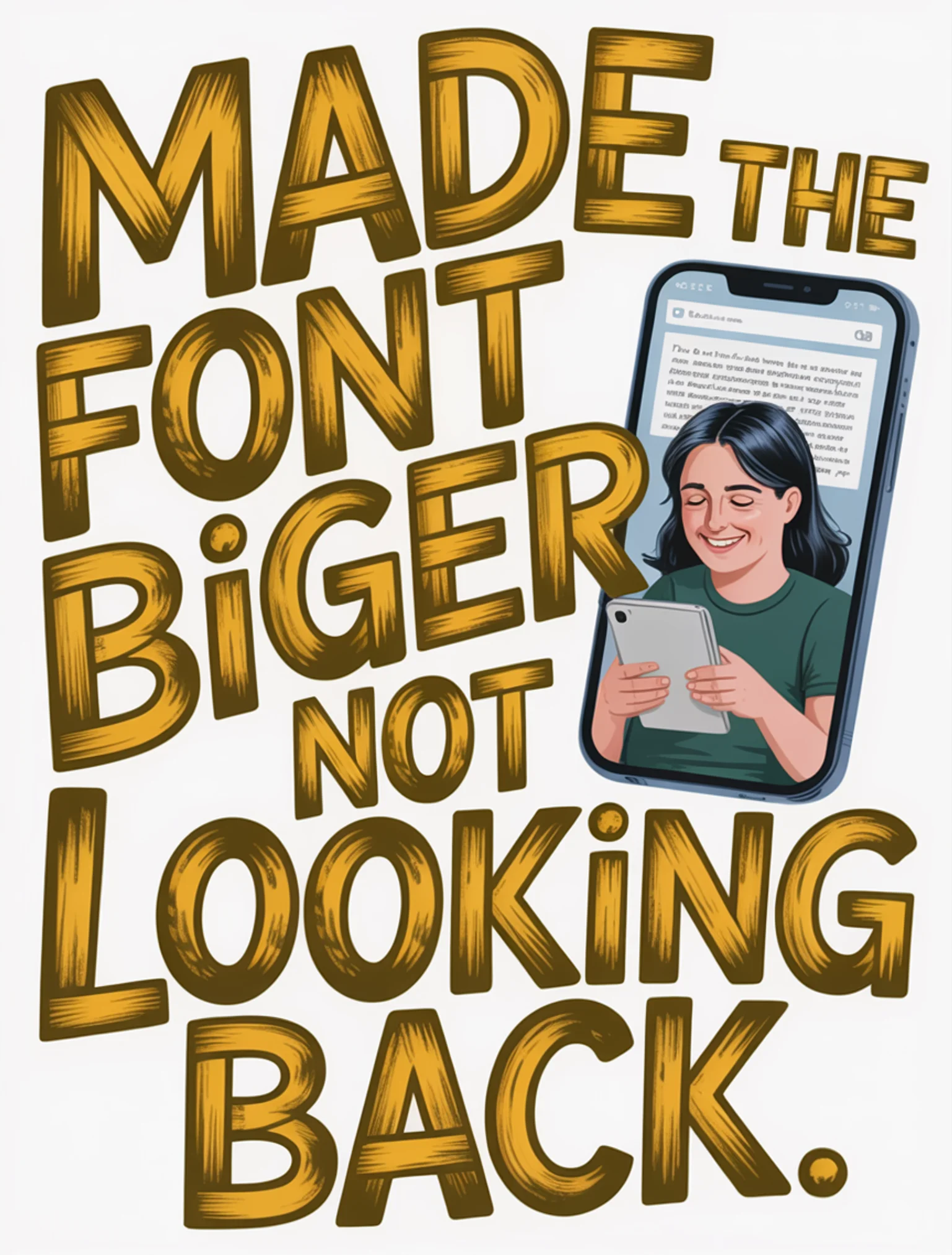 Made the Font Bigger. No Regrets.