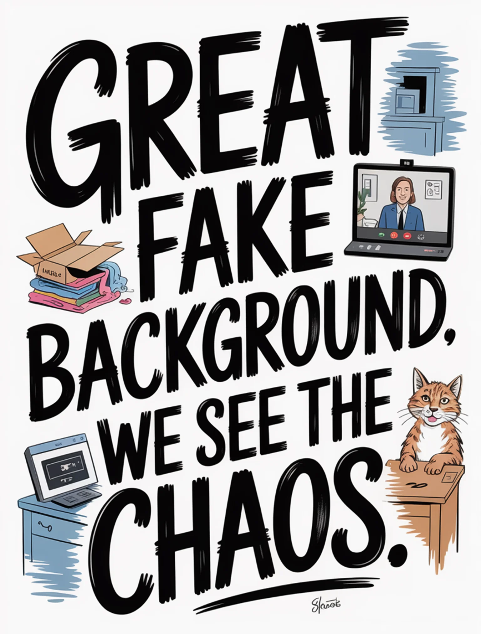 Nice Fake Background. Smart.