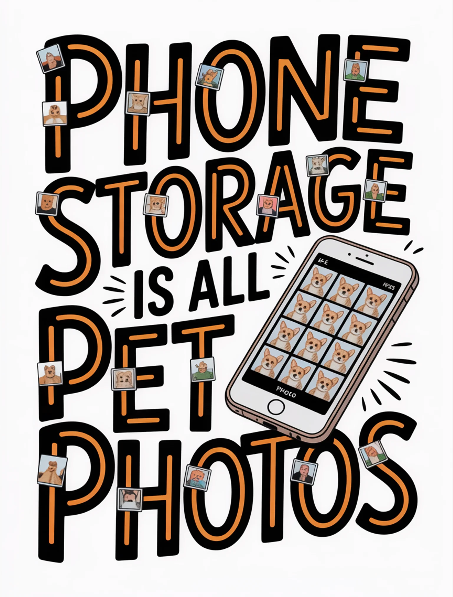 Phone Full of Pet Photos