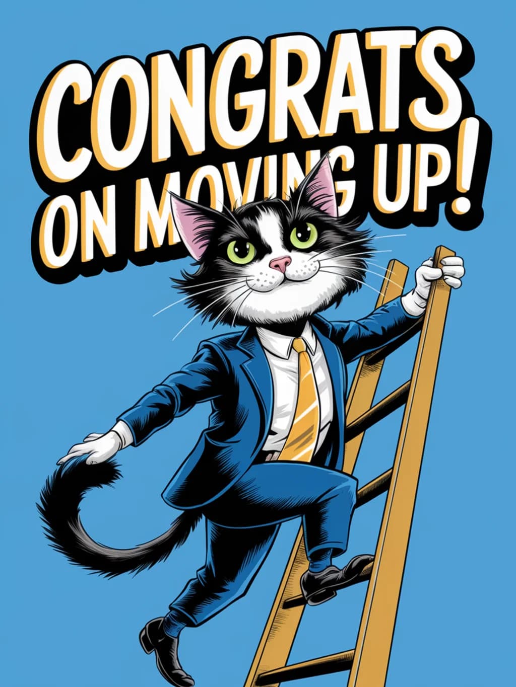 Congrats On Moving Up Cat