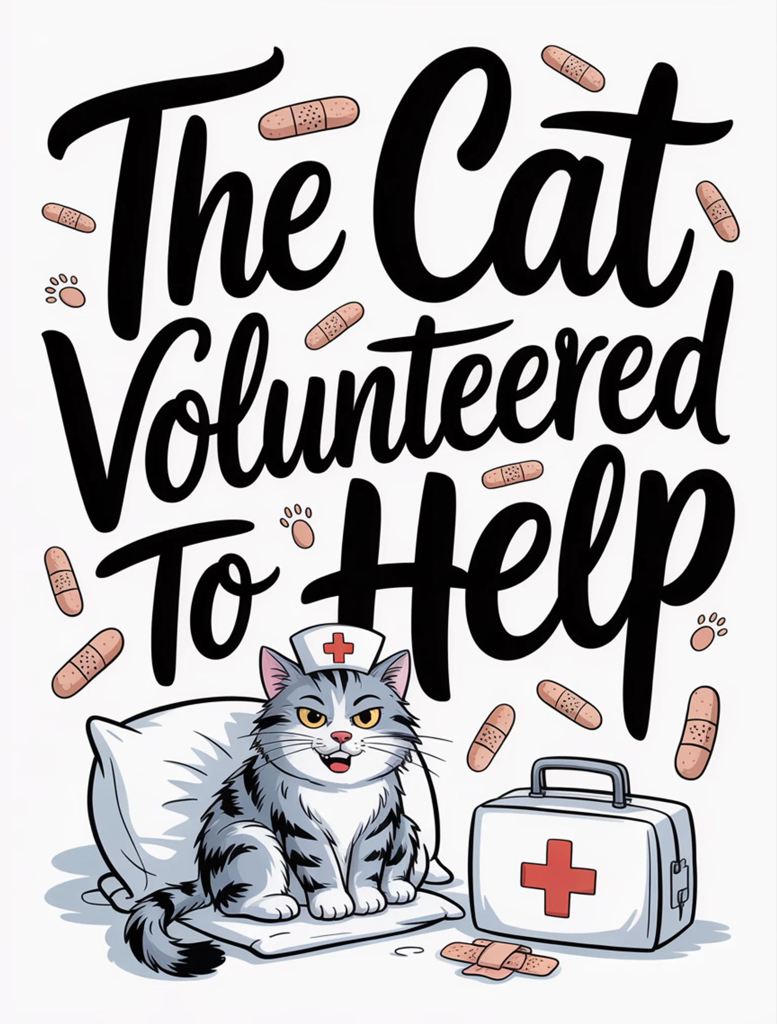 The Cat Volunteered to Help