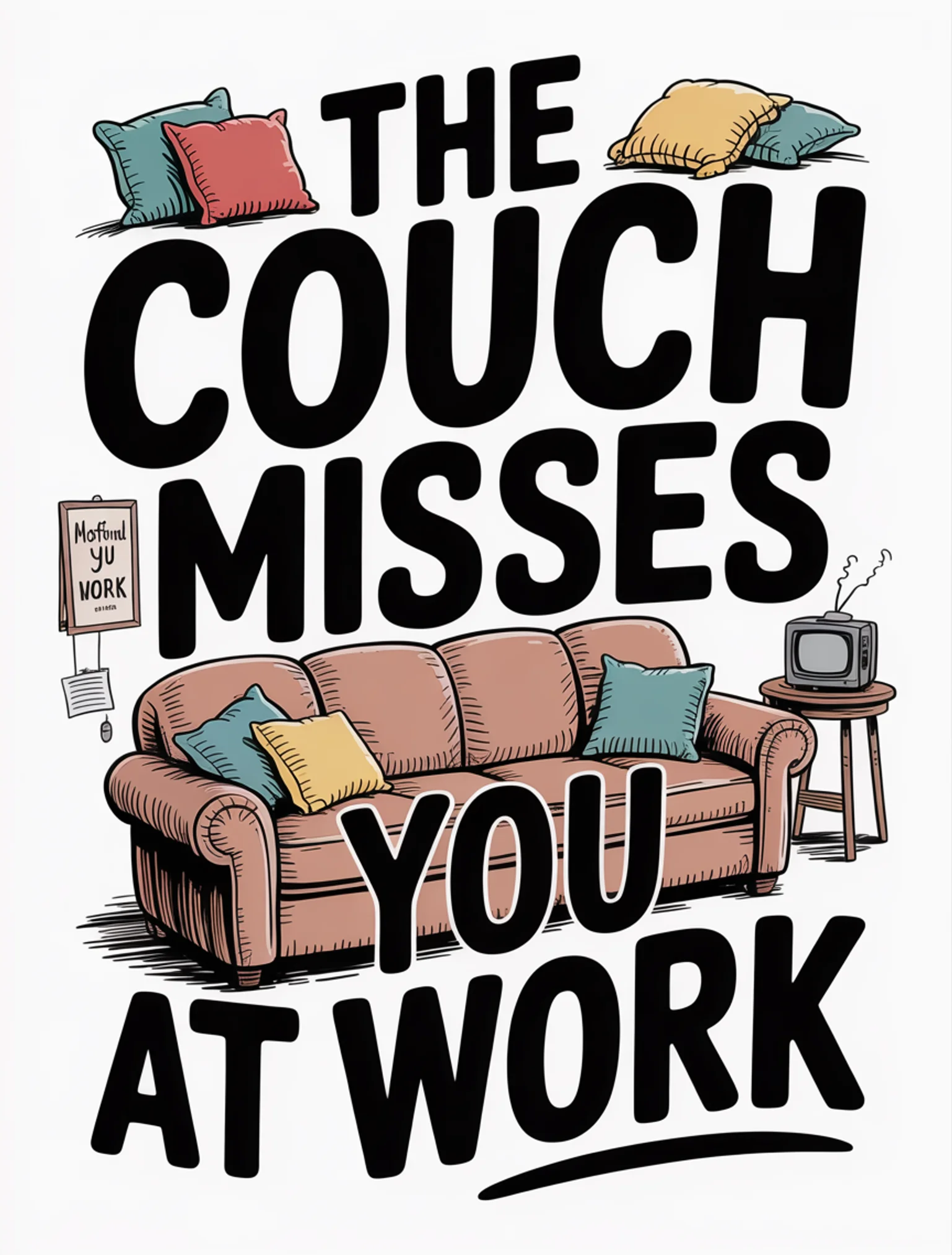 The Couch Misses You at Work